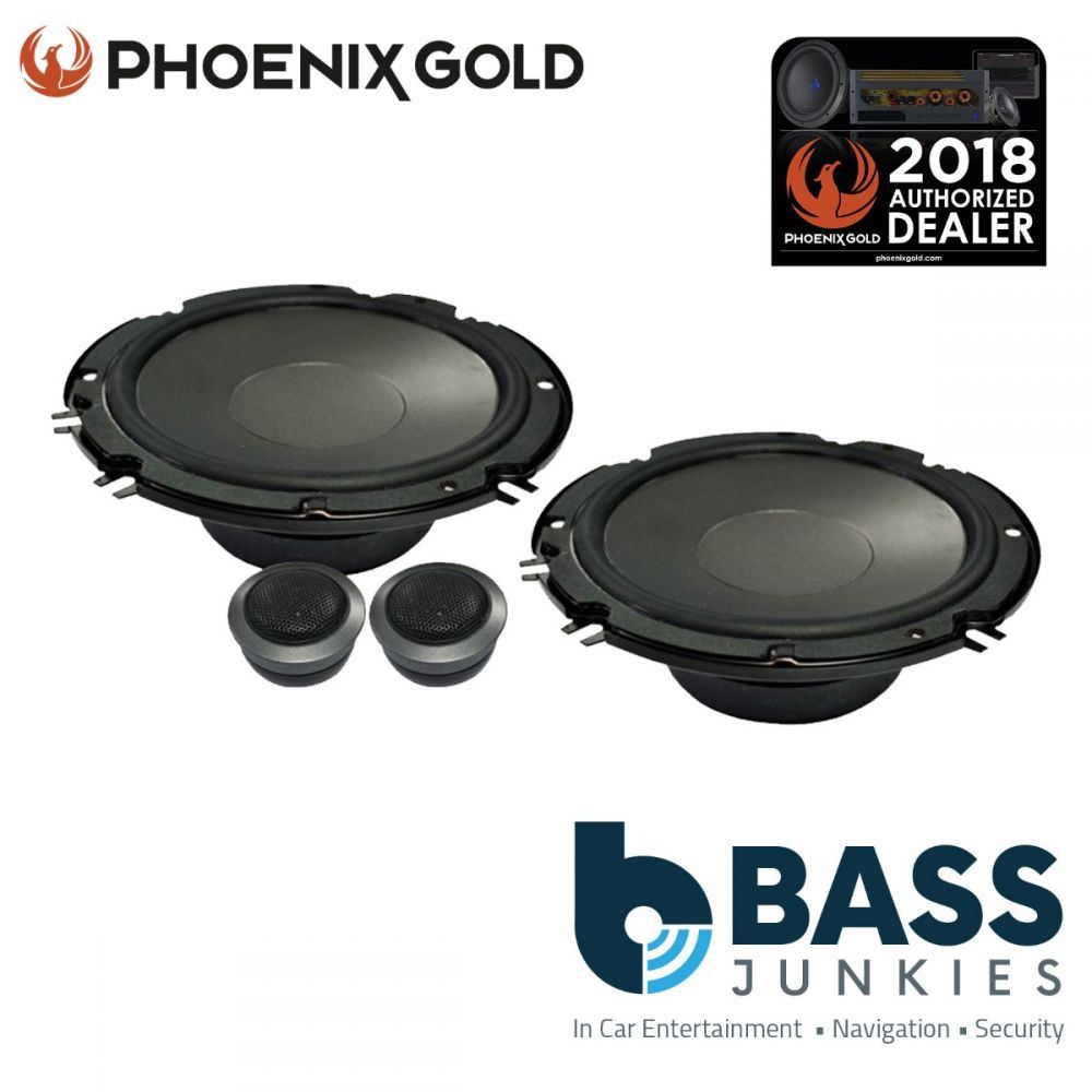 Phoenix Gold Z65CS - Z Series 6.5" Inch 140 Watts 2 Way Component Car Door Shelf Speakers