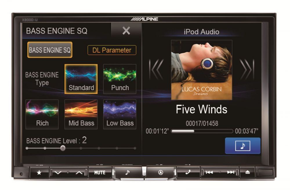 Alpine X800D-U - In Car Navigation System with 8" Display and DAB Radio
