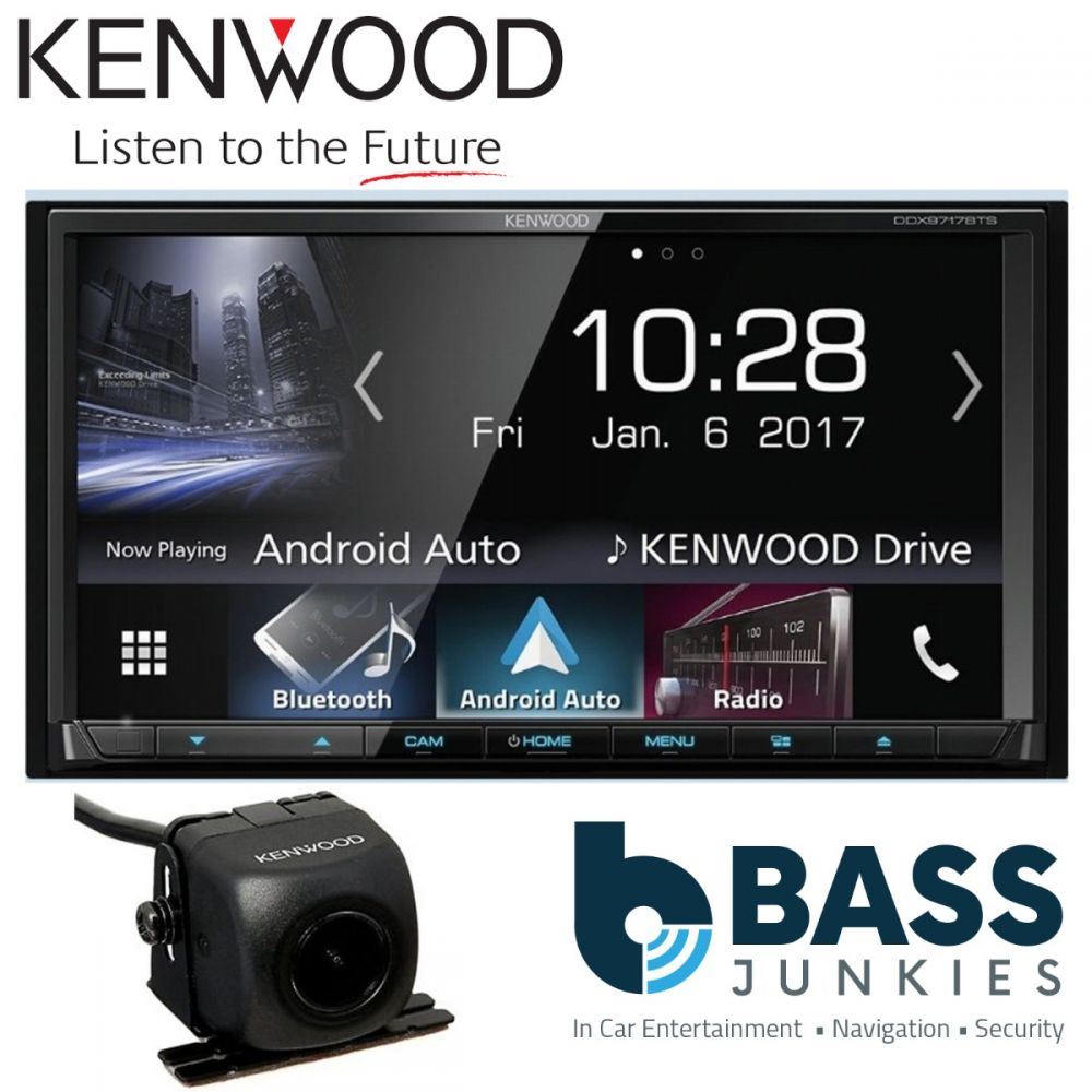 Kenwood DDX-9717BTS - 7” DVD CD MP3 USB Apple Carplay Android Auto Bluetooth AV Car Stereo Radio Tuner Player & Reverse Camera