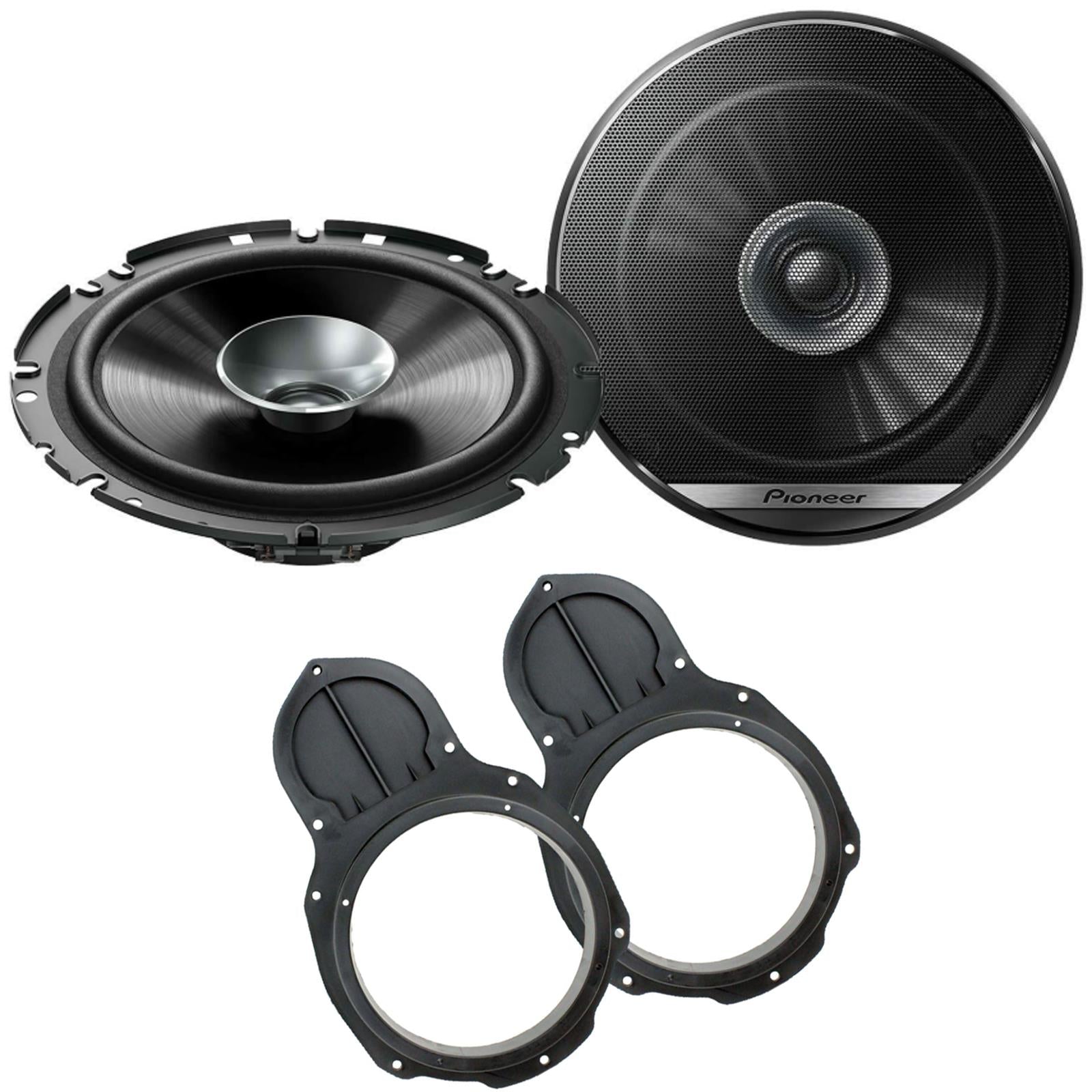 PIONEER 560W 17cm Dual Cone Front Door Car Speaker Kit To Fit VW Passat 2005 On