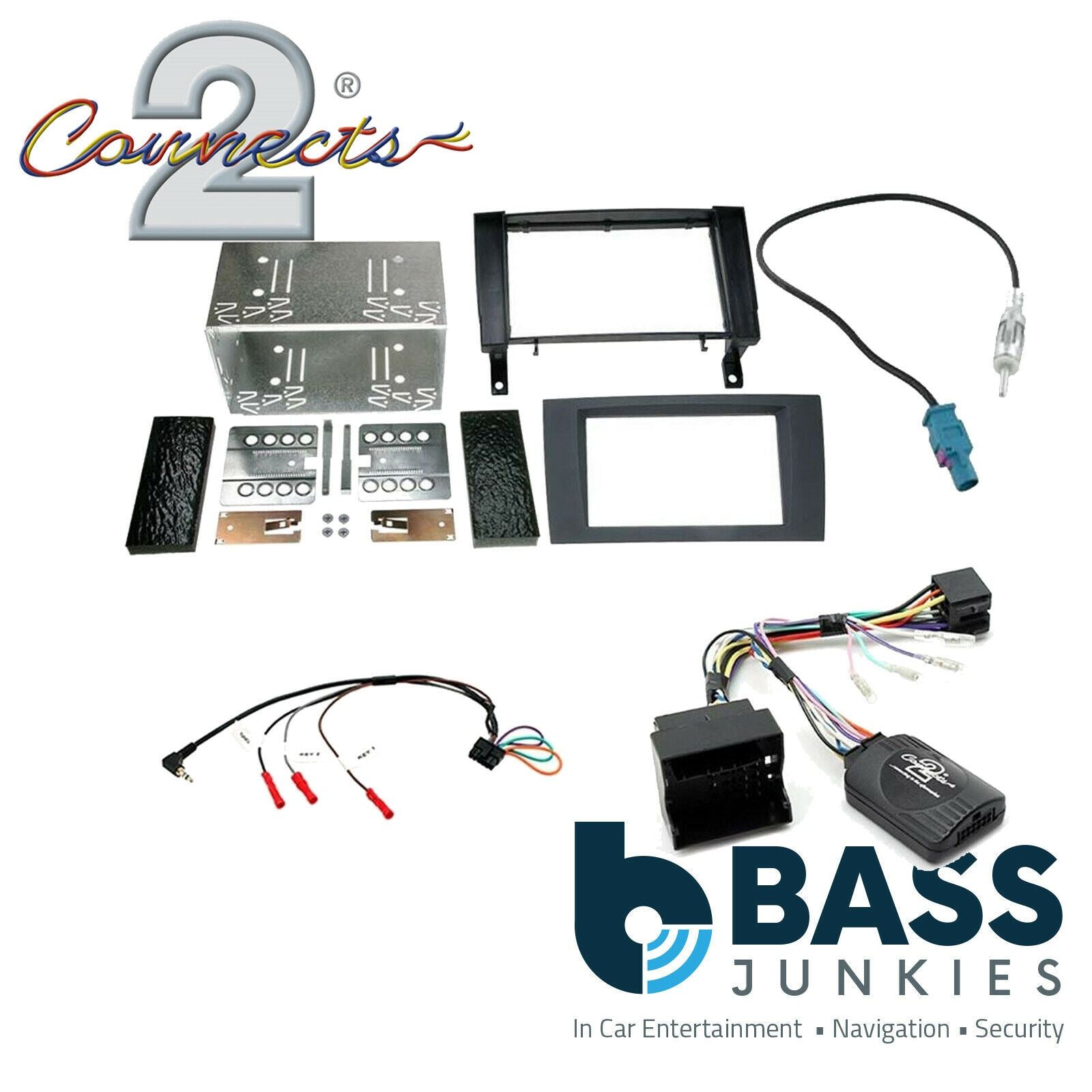 Mercedes Benz SLK R171 2008-2011 Audio 20 Car Stereo Fascia Fitting Kit CTKMB07
