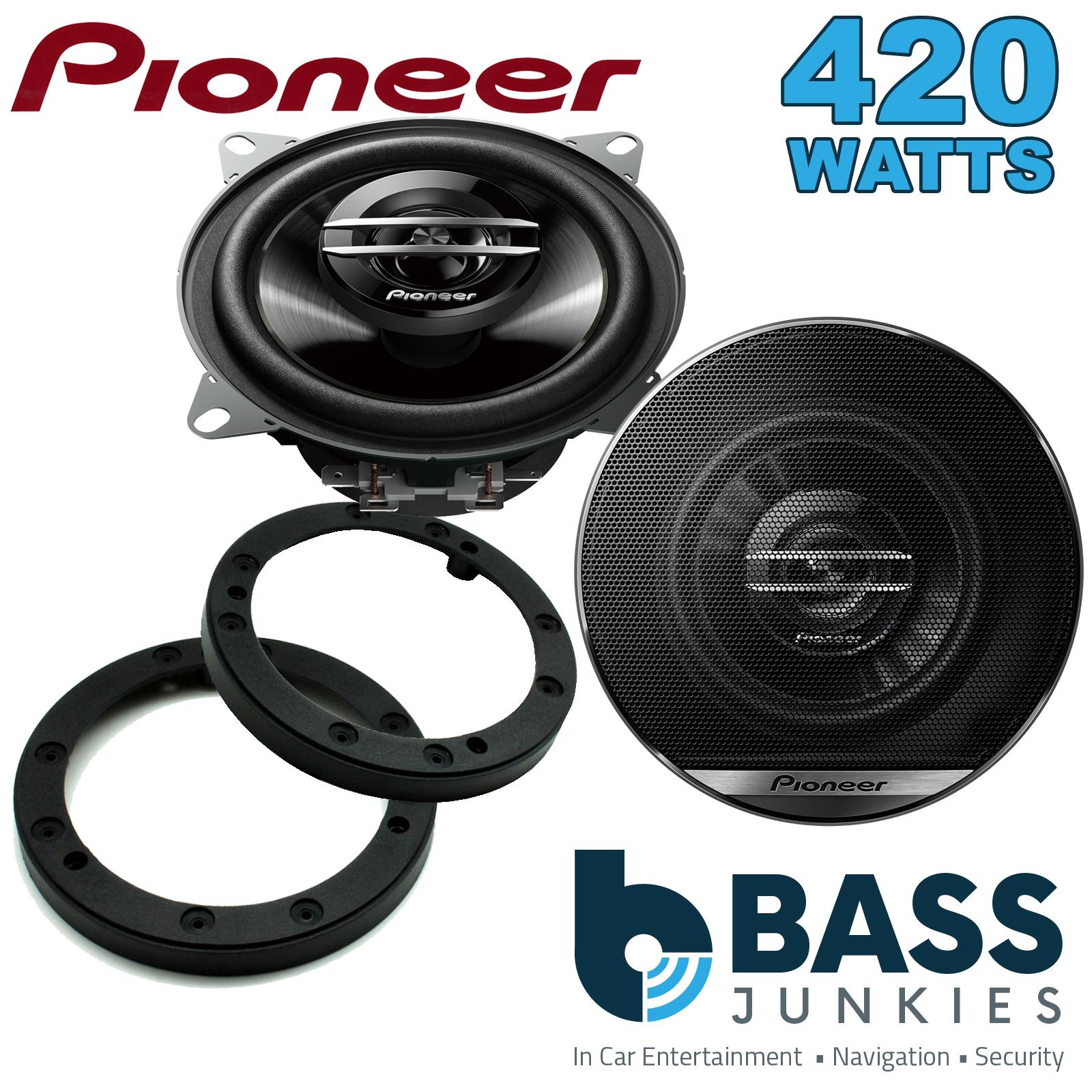 Pionner TS-G1020F 100mm/10cm/4" 2-Way Coaxial Car speakers (Per Pair Max 420|60 watts RMS) Fits Universal