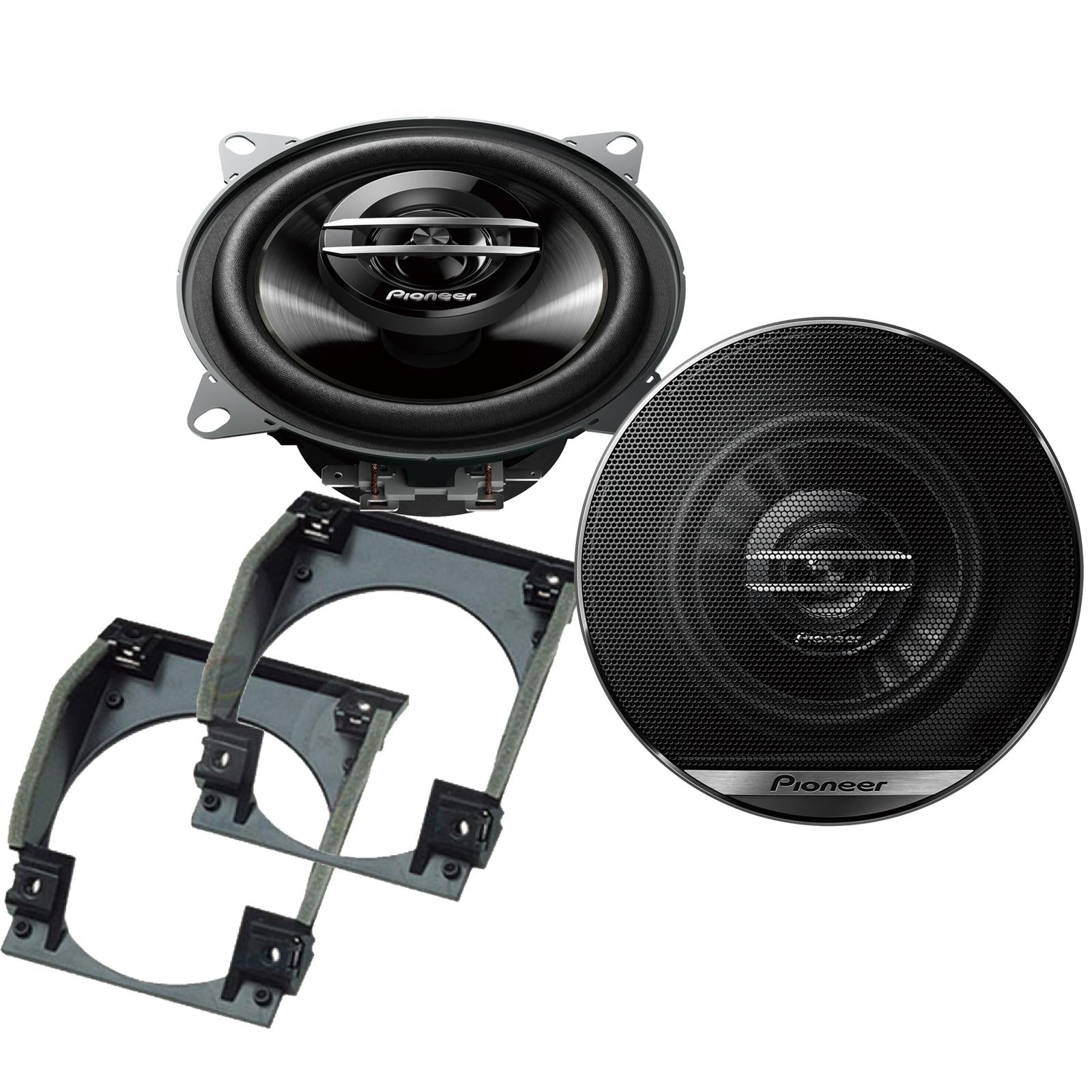 Pionner TS-G1020F 100mm/10cm/4" 2-Way Coaxial Car speakers (Per Pair Max 420|60 watts RMS) Fits Renault Twingo 1993-00