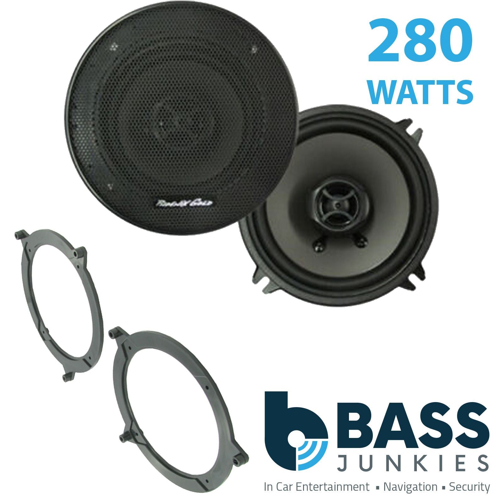 Phoenix Gold Z5CX 2-Way 130mm/13cm/5.25" Coaxial Speakers (Per Pair 280 Watts) Fits BMW 3-Series 1999-05