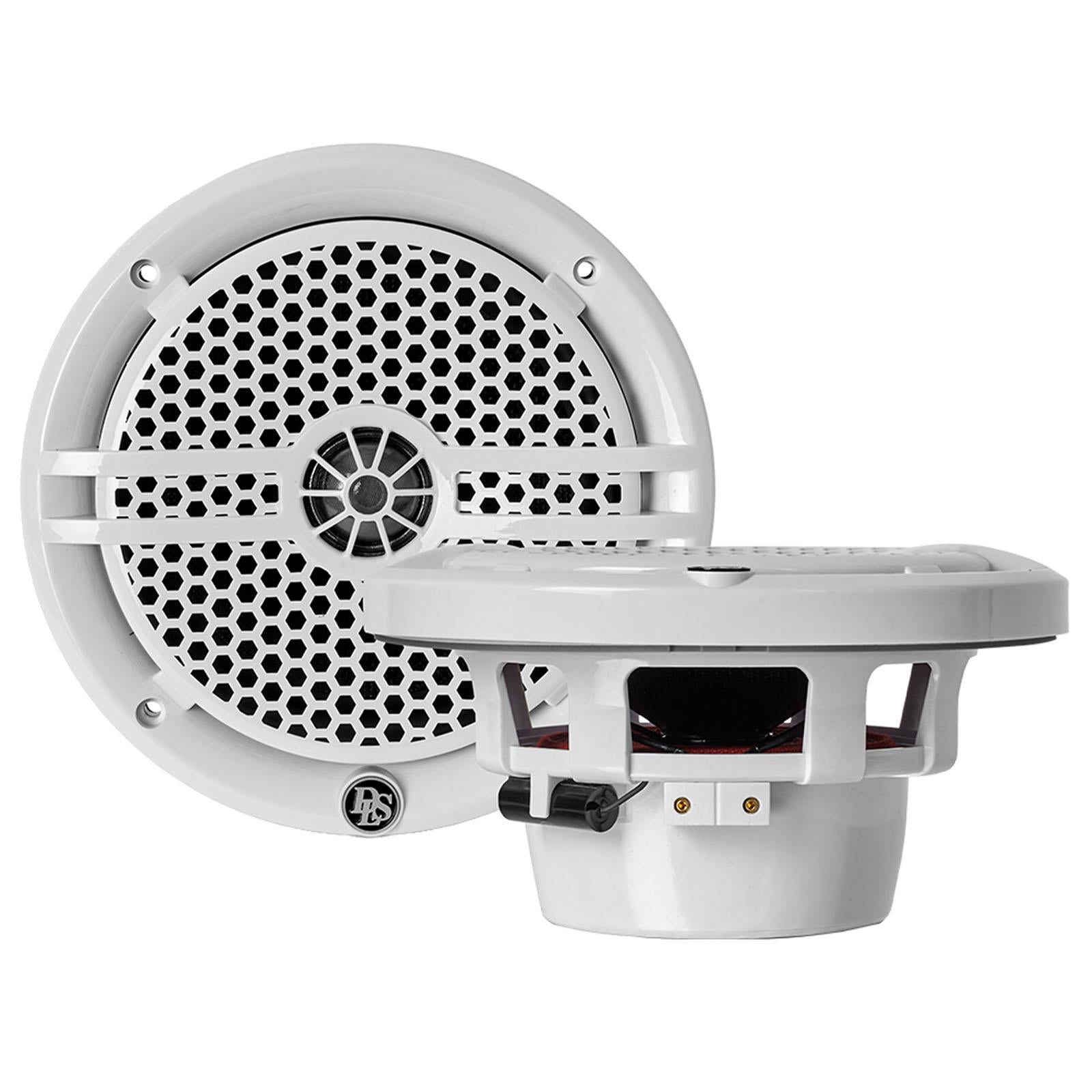 DLS Alive A6XW - 6.5" 160W Marine Coaxial Speakers IP65 UV Resistant White Pair