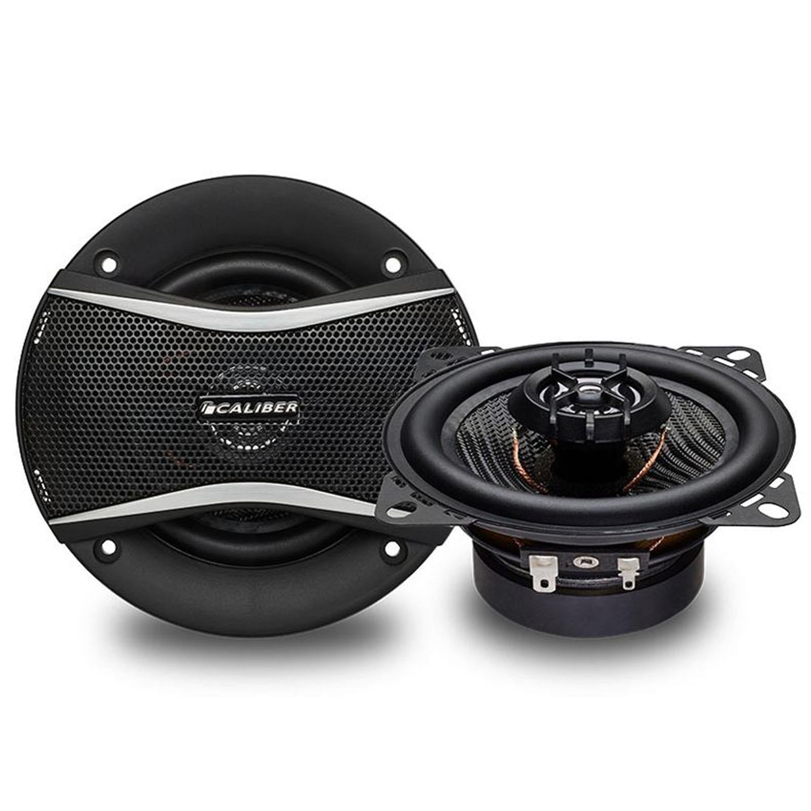 Caliber CDS4G - 4" 160 Watts 2-Way Coaxial Car Speakers with Grilles