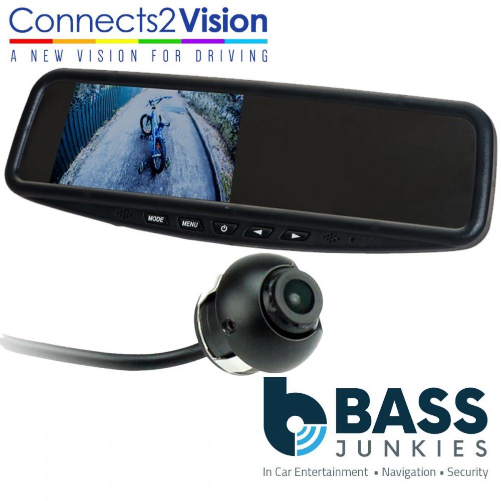 Connects2 CAM-8 Universal Car Van 360 Rear View Reversing Camera & 4.3" Interior Mirror Screen