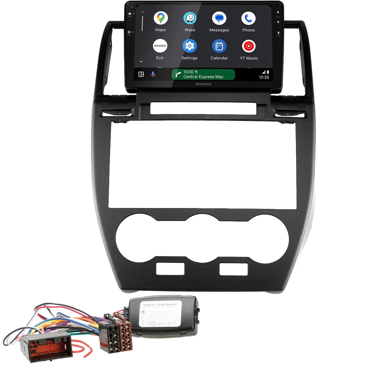 Kenwood 9" CarPlay Android Car Stereo Kit For LandRover Freelander 2 2006 - 2012