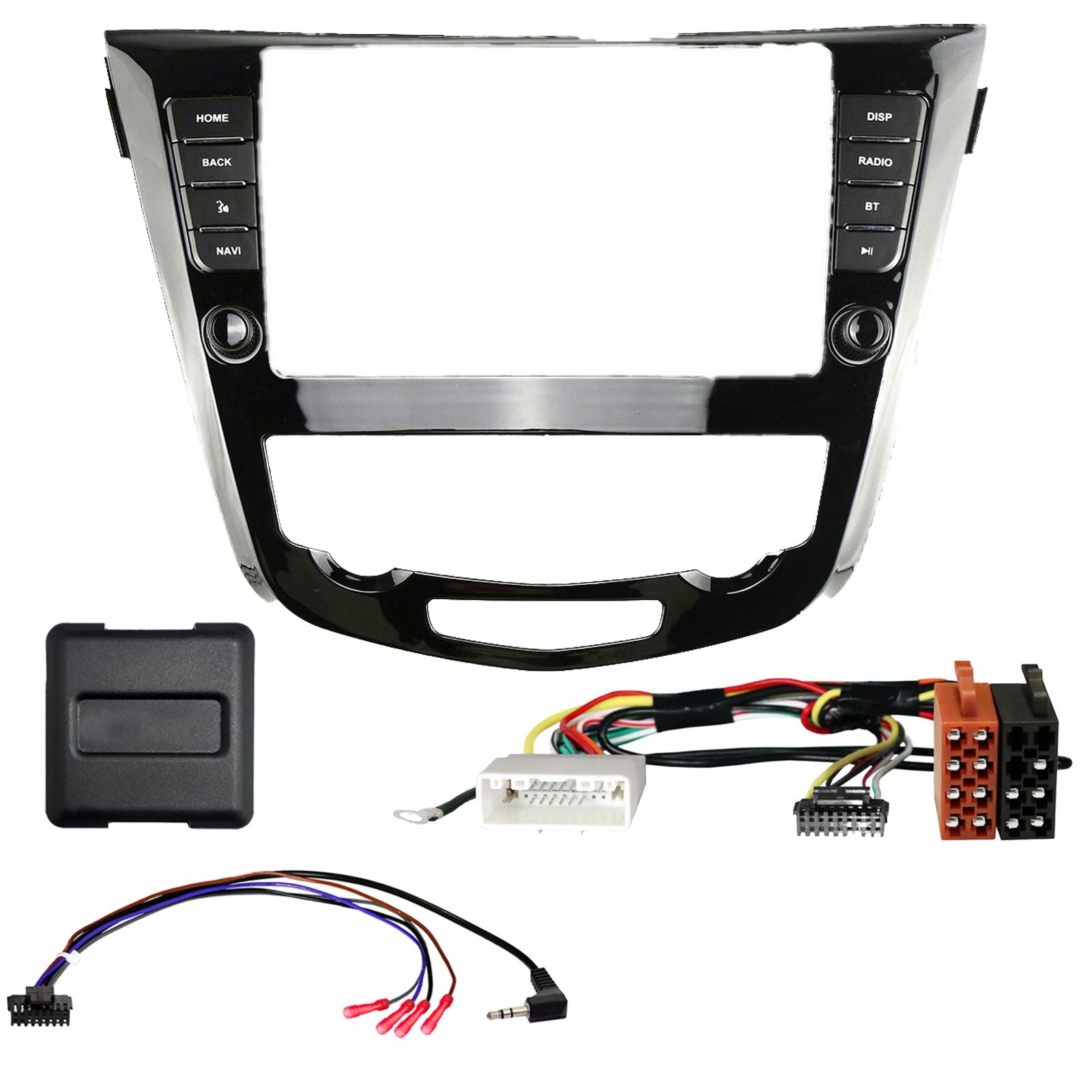 For Nissan X-Trail auto AC Black 2016 On Fascia Panel For 9" Android Car Radio