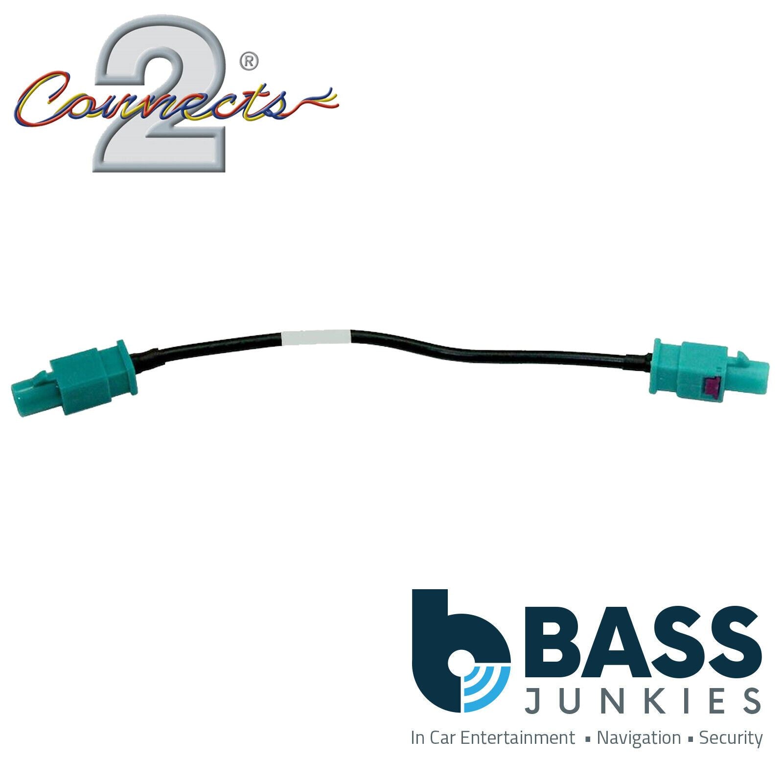 Connects2 CT27AA164 - Fakra Male to Fakra Male 15cm Car Antenna Adaptor