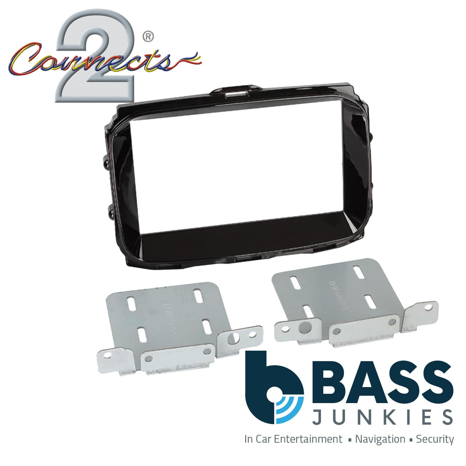 CT23AR15 Alfa Romeo Giulietta Type 940 Facelift 2014-2021 Gloss Black Double Din Fascia Panel