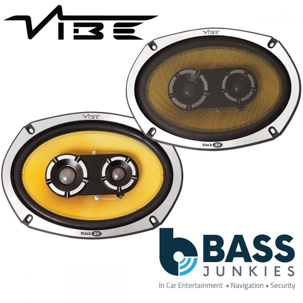 Vibe BLACKAIR69 - 1050 Watts a Pair 3 Way 6x9 Car or Van Shelf Speakers
