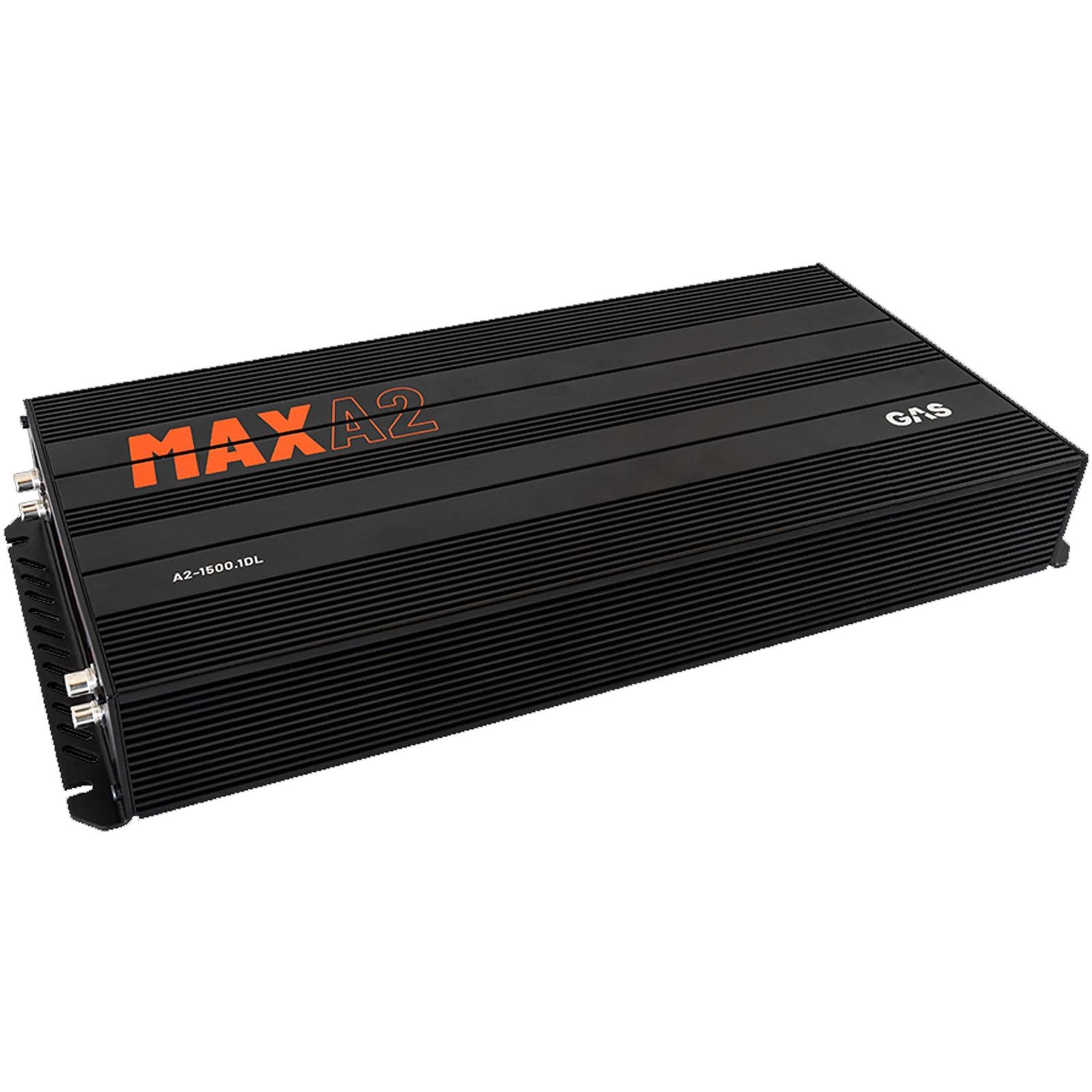 GAS MAX A2-1500.1DL - Max Series 1500 Watts Max Bass Mono Car Amp Amplifier