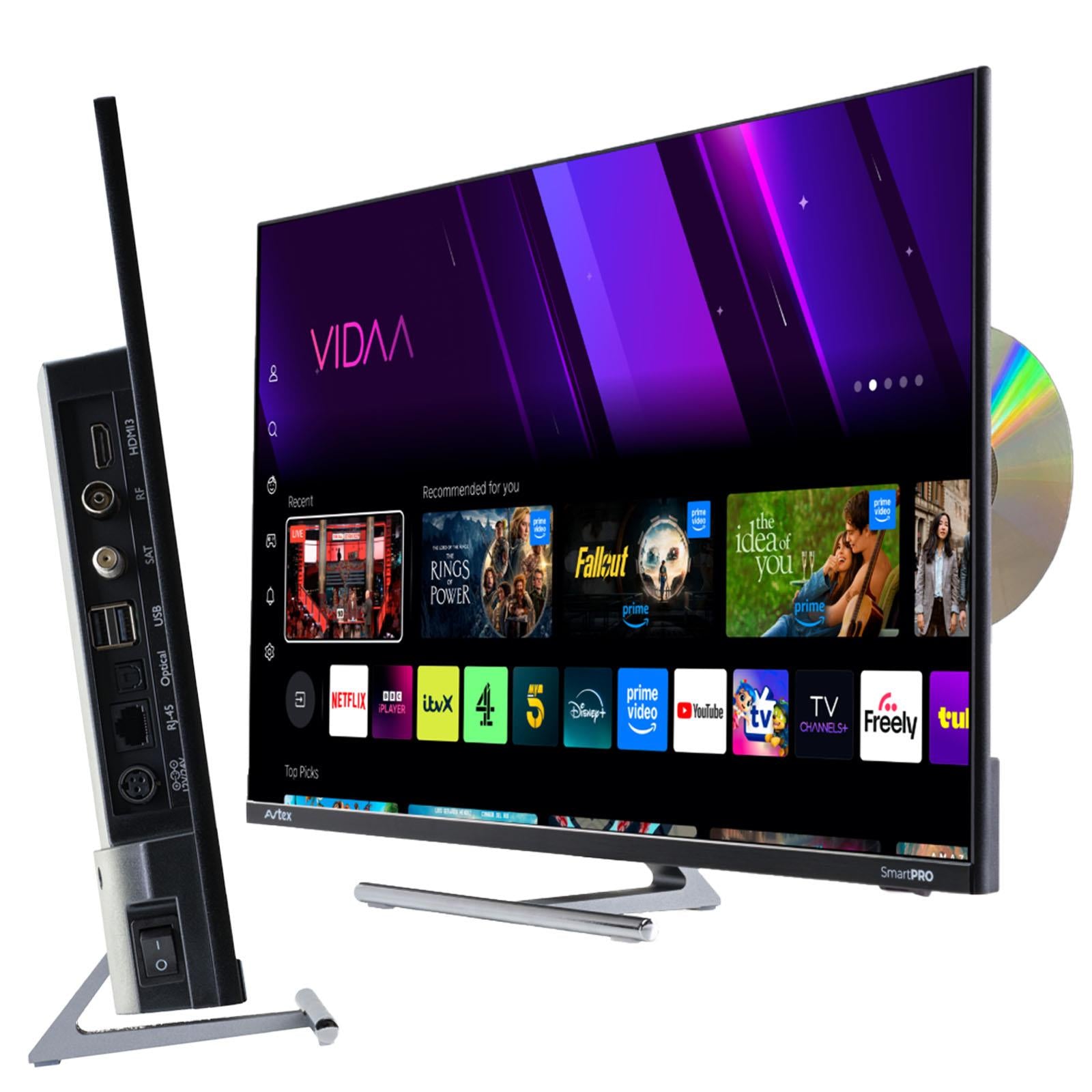 Avtex AV21DS - 12V/24V Caravan Motorhome 21.5" Smart Full HD TV DVD Player