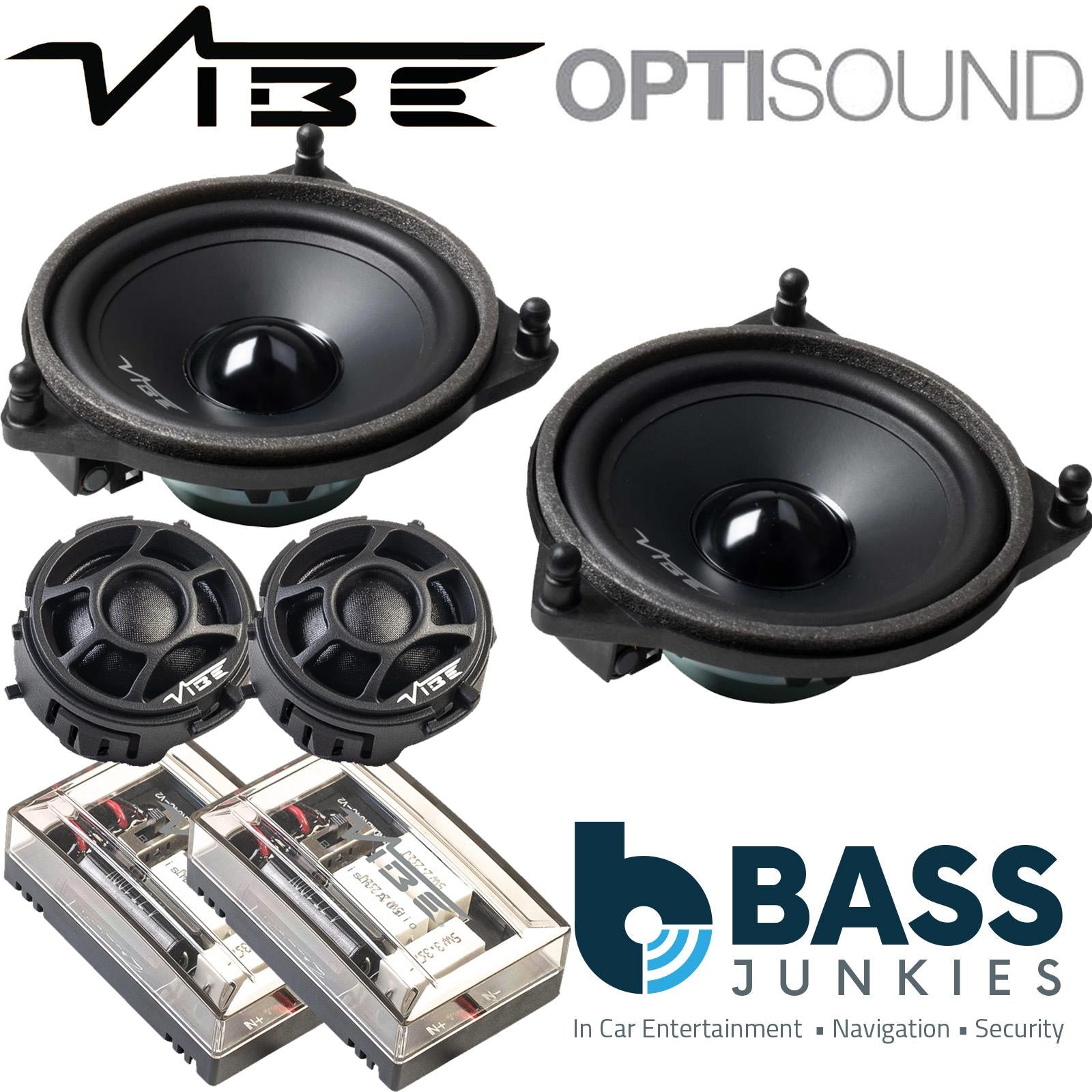 Mercedes Benz C,E,S Class & GLC Models Vibe 360 Watts Front or Rear Doors Component Kit Car Speakers & Tweeters