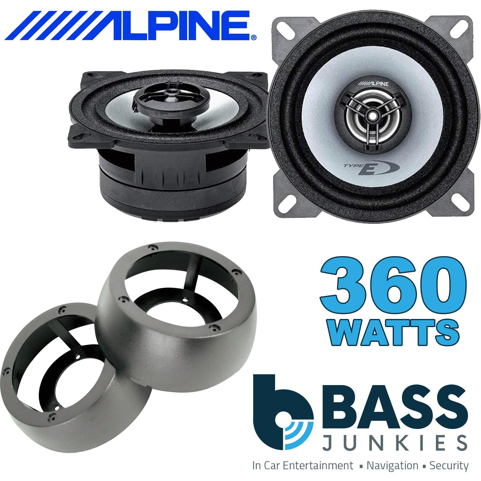 Alpine SXE-1025S 2-Way 360W Coaixal Speakers Supplied with Brackets for Van >