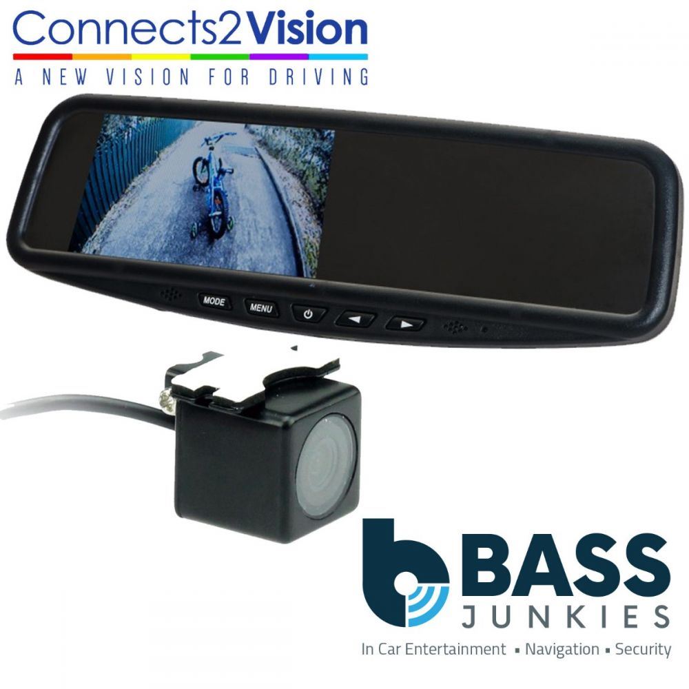 Connects2 CAM-19 Universal Car Van Rear View Reversing Camera & 4.3" Mirror Mount Screen