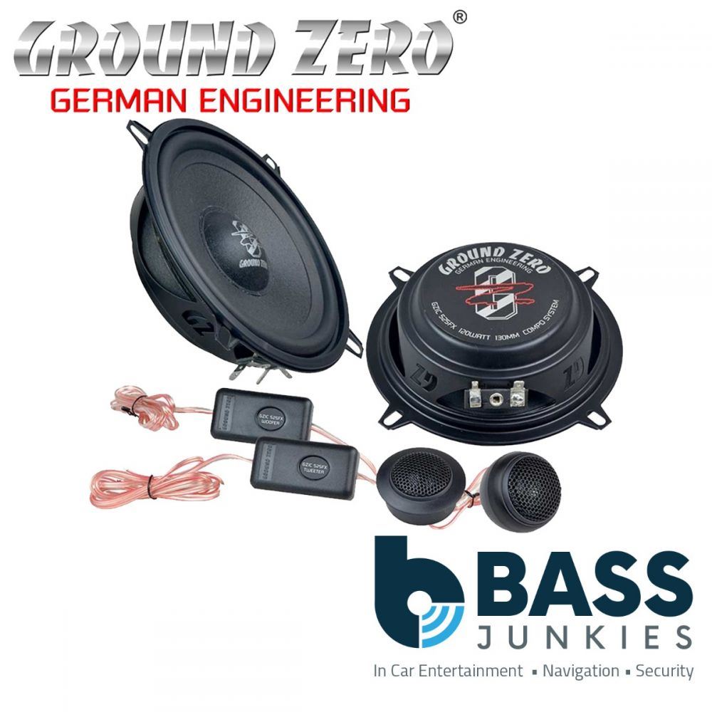 Ground Zero GZIC 525FX - 5.25" 120 Watts 2-Way Component Car Speakers