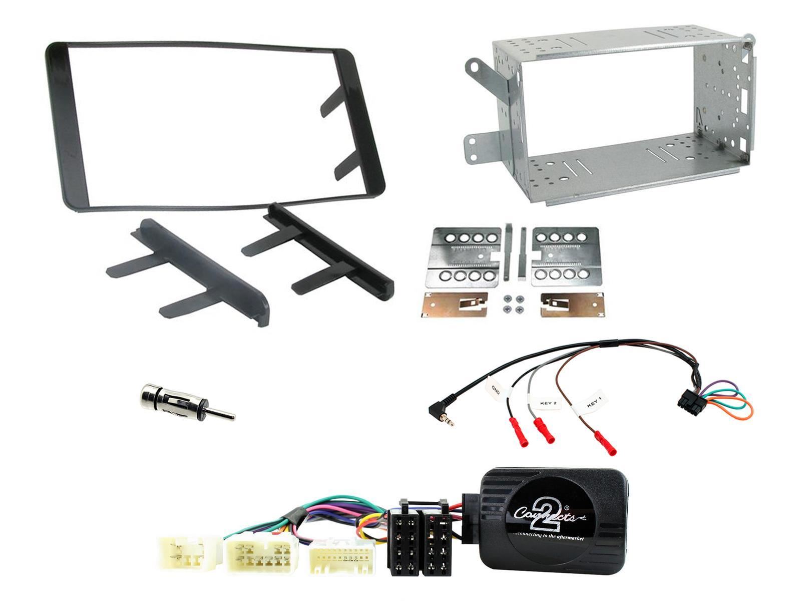 Connects2 CTKTY04 - Toyota Fortuner 2007 Onwards Double Din Fascia Installation Kit
