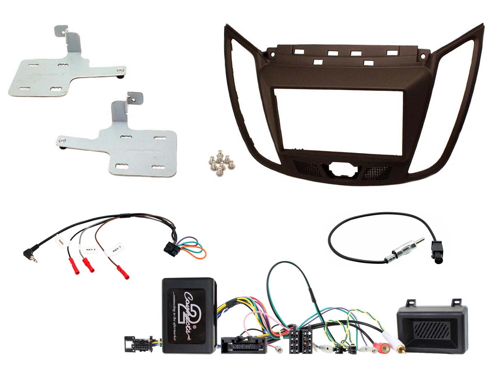 Connects2 CTKFD35 Ford C-Max 2010 On Car Stereo D/Din Fascia & Steering Wheel Interface