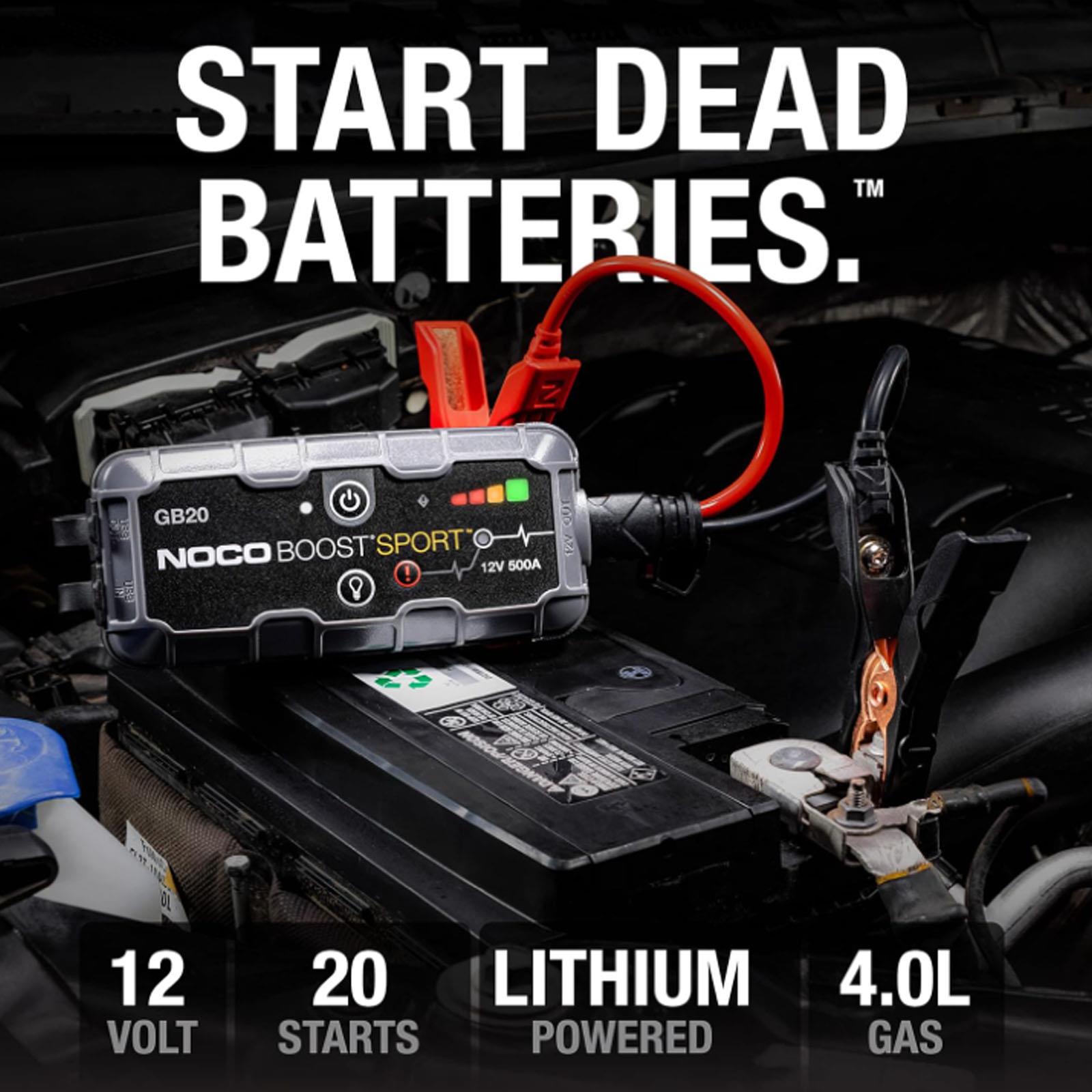 NOCO GB20 - 500A UltraSafe Lithium Jump Starter Power Bank 12V