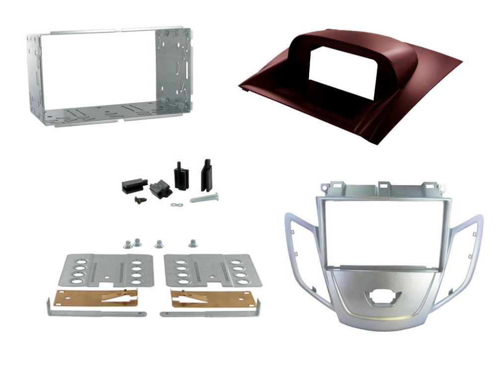 Connects2 CT23FD21 Ford Fiesta 2008 Onwards Car Stereo Double Din Fascia Panel & Cage Kit