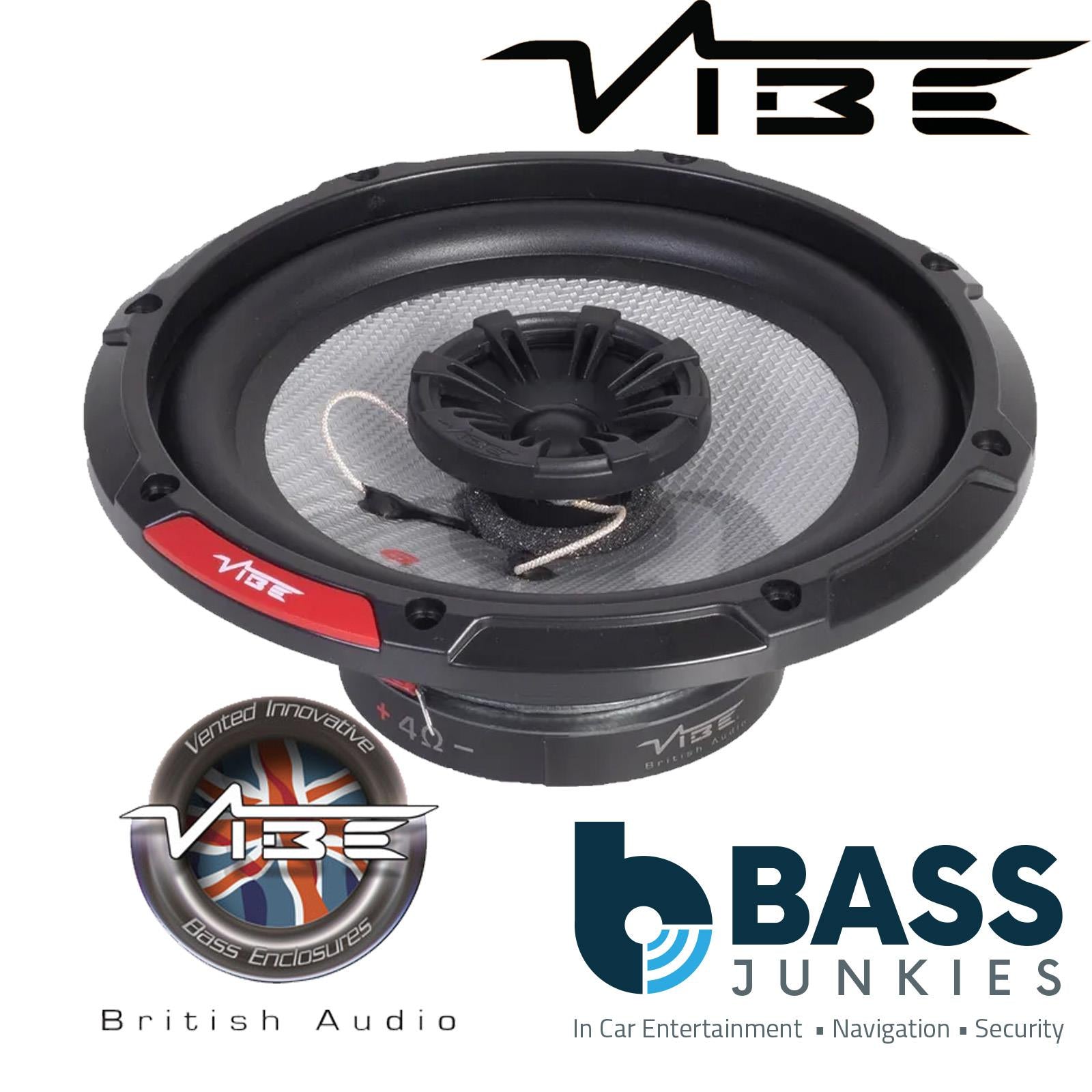 Vibe PULSE6-V3 2 Way 360 Watts a Pair 6.5"" 17cm 165mm Car Van Door Shelf Speakers