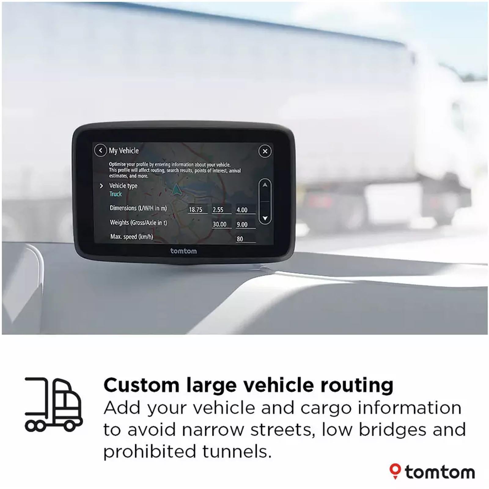 TomTom GO Expert EU 5" Truck & Coach Sat Nav GPS Portable Navigation