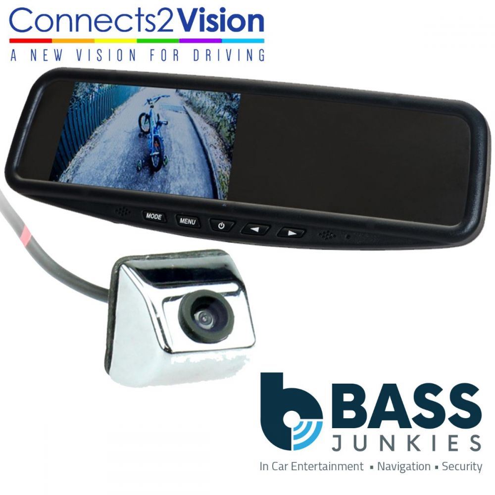 Connects2 CAM-23 Universal Car Van Rear View Reversing Camera & 4.3" Mirror Mount Screen