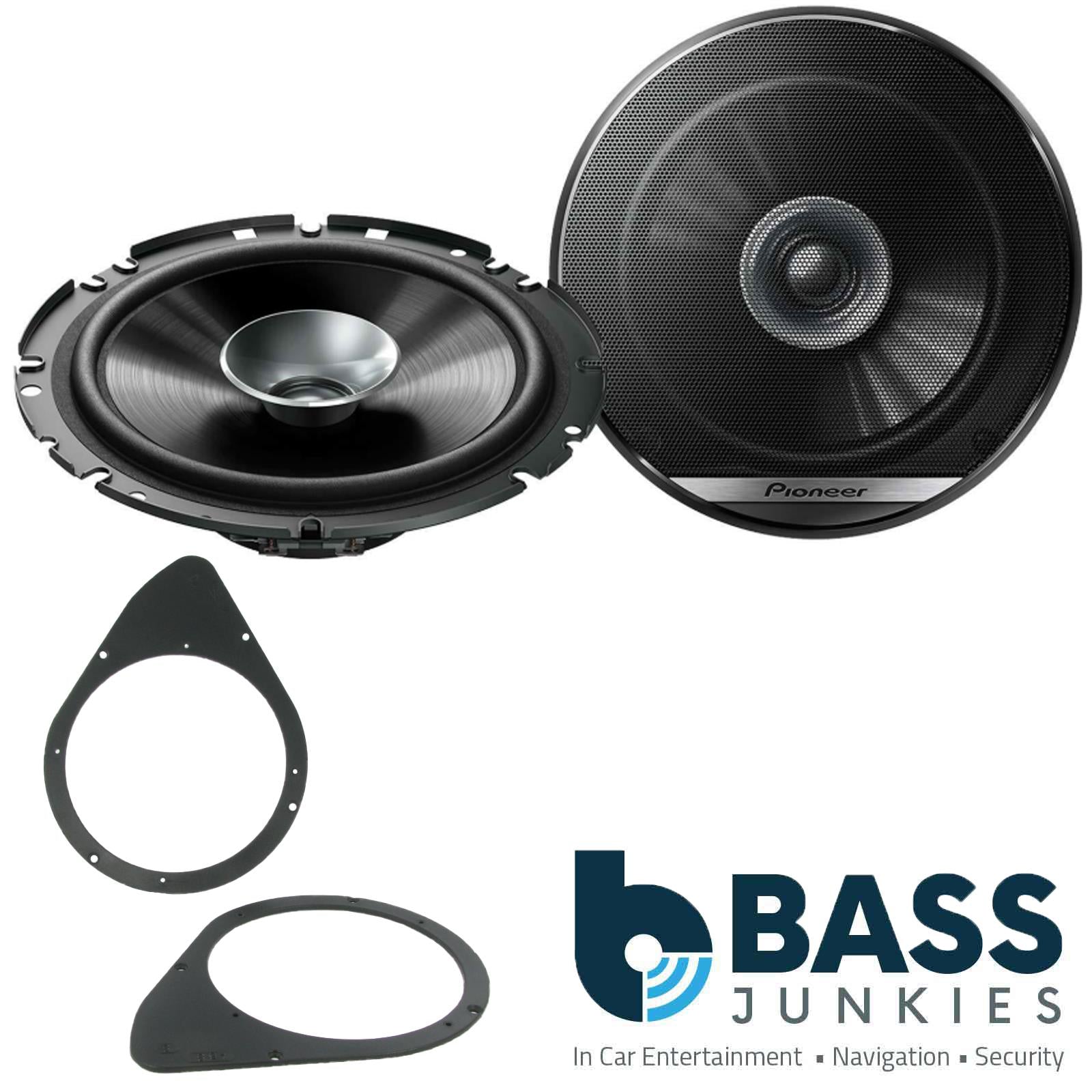 Fiat Stilo 2001-2008 Pioneer 560W 17cm Dual Cone Rear Side Shelf Car Speaker Kit
