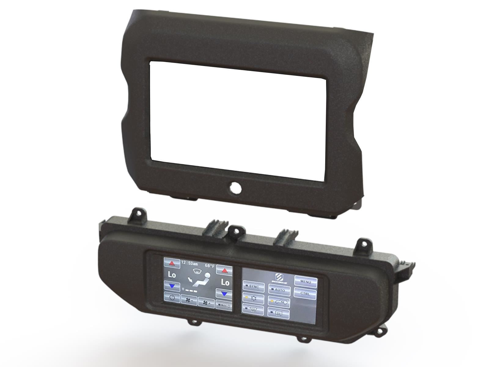 Double Din Stereo Fitting Kit + Steering Wheel Stalk Controls to fit Jeep Wrangler 2018-