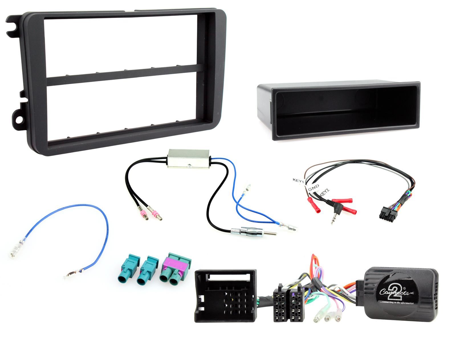 Connects2 Double Din Stereo Fitting kit for Volkswagen Passat 2005-2015 | Golf 2003-2013 | Touran 2003-2015