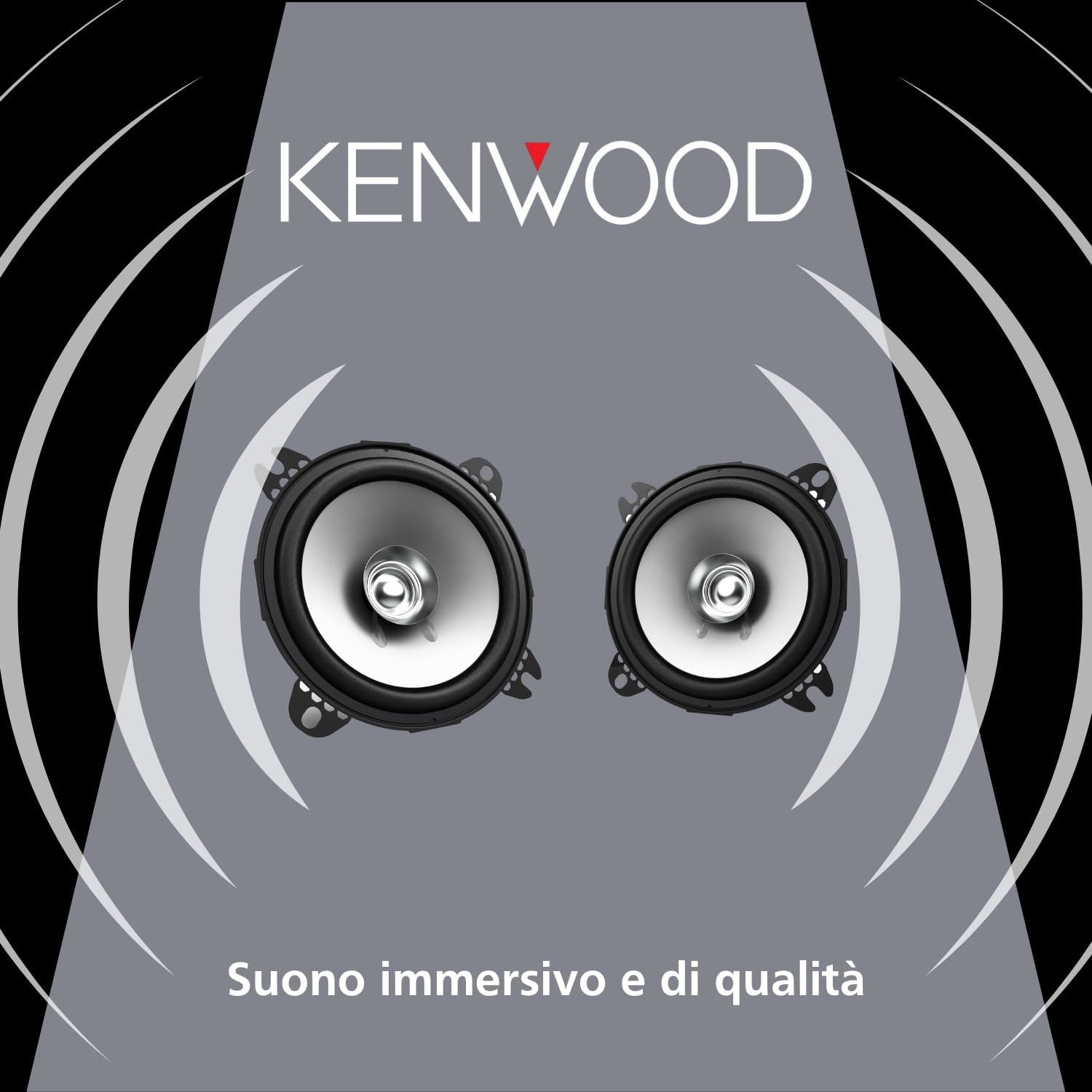 Kenwood 13 cm Bi-cone Speakers Black KFC-S1356