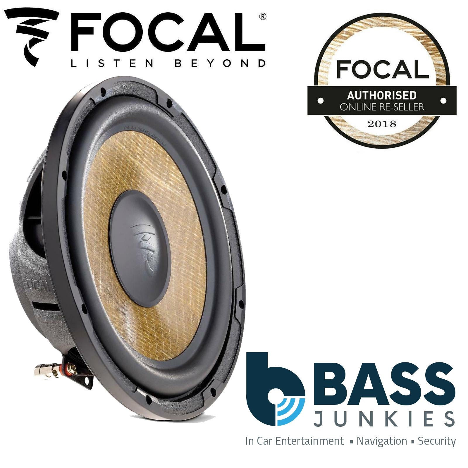 Focal P20FSE - 8" 20cm 400 Watts 4 Ohm Flax Cone Slim Shallow Car Subwoofer