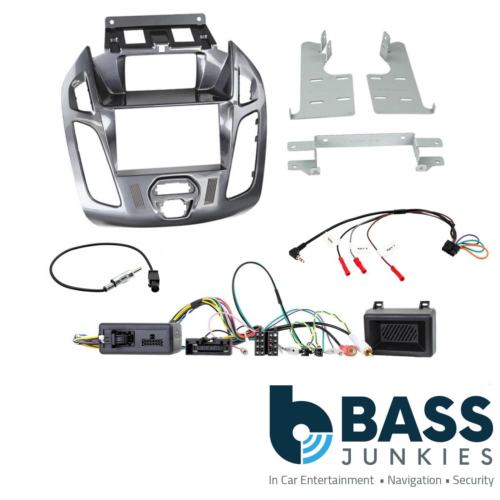 Connects2 Double Din Stereo fitting kit for Ford Transit-Connect 2013-2021 Vehicle Specific Stereo Screen Steering Controls Fitting Kit