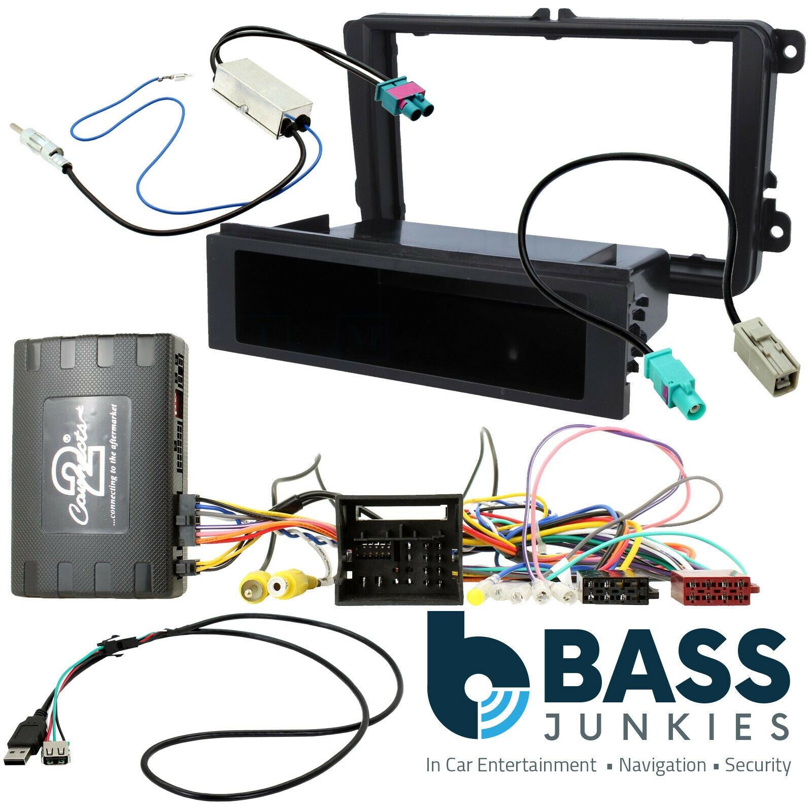 ALPINE INE-F904D Fascia Panel DAB FM GPS USB Steering+Climate Kit To Fit VW T6