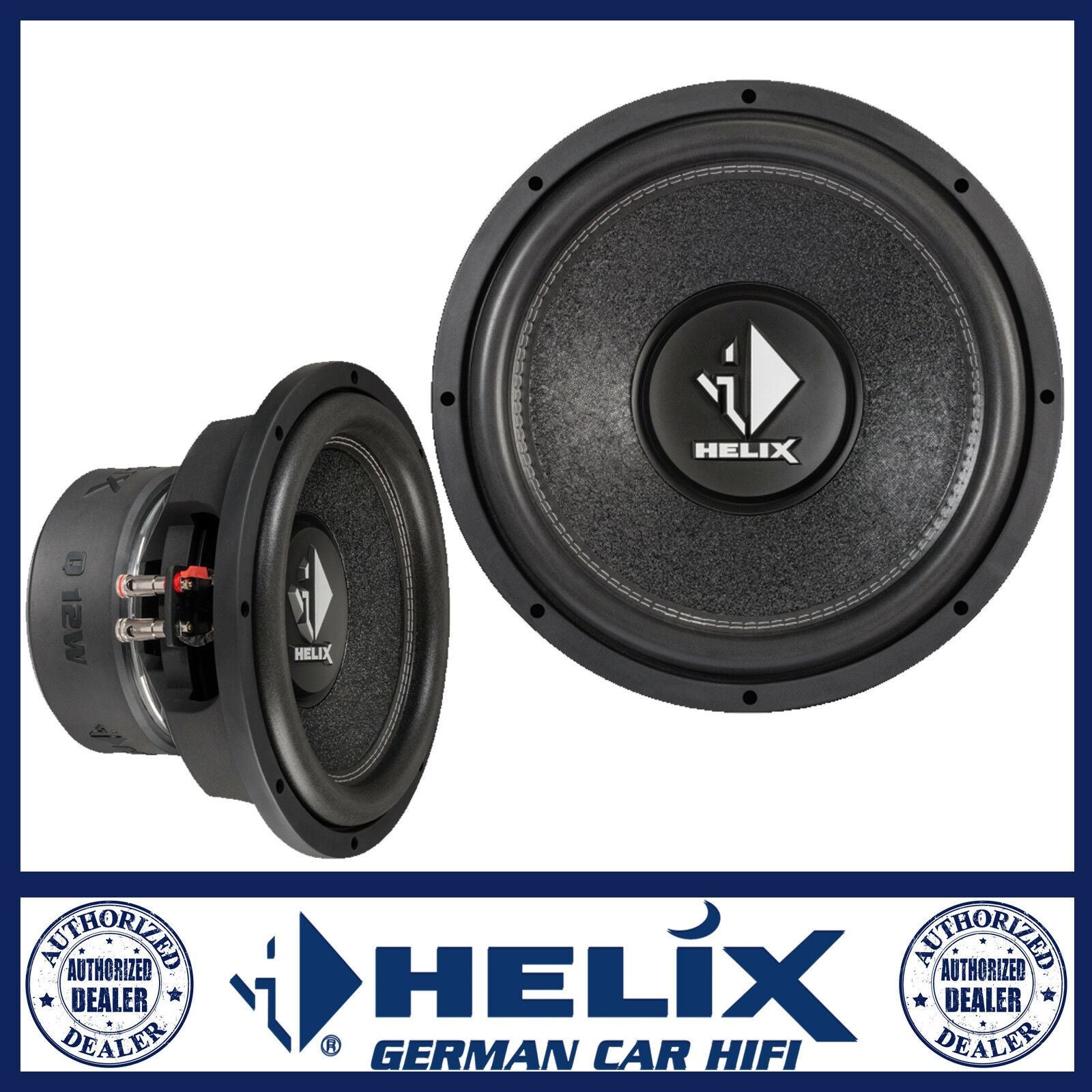 Helix Q 12W 12" Inch 1000 Watts RMS Dual 2Ω Ohm Sub Subwoofer