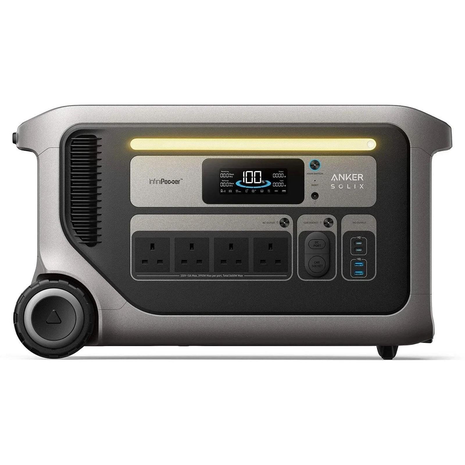 Anker SOLIX F3000 3072Wh 3600W LiFePO4 Portable Power Station UPS