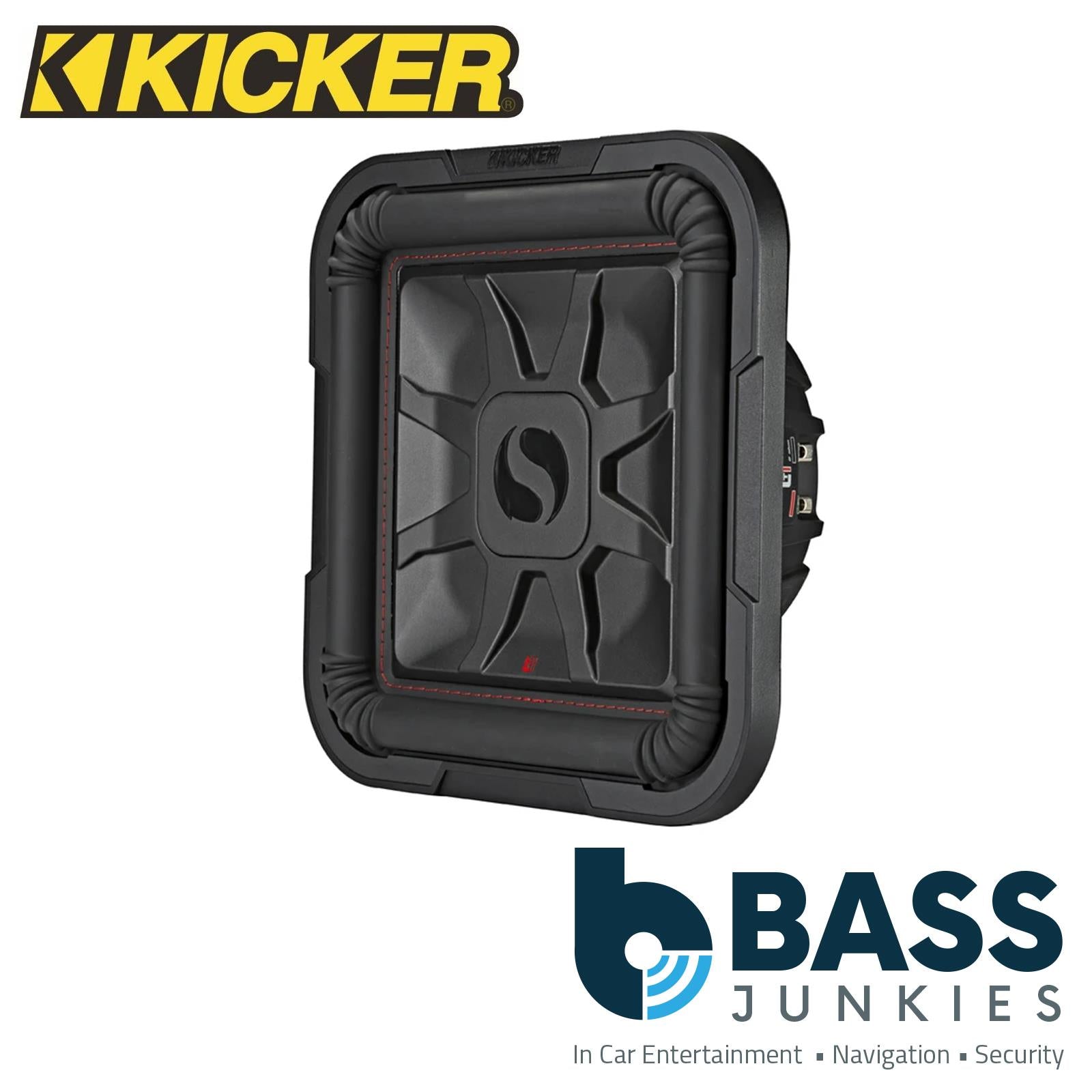 Kicker 46L7T102 - L7T 10" Slim Square Subwoofer DVC 2 Ohm 1000W