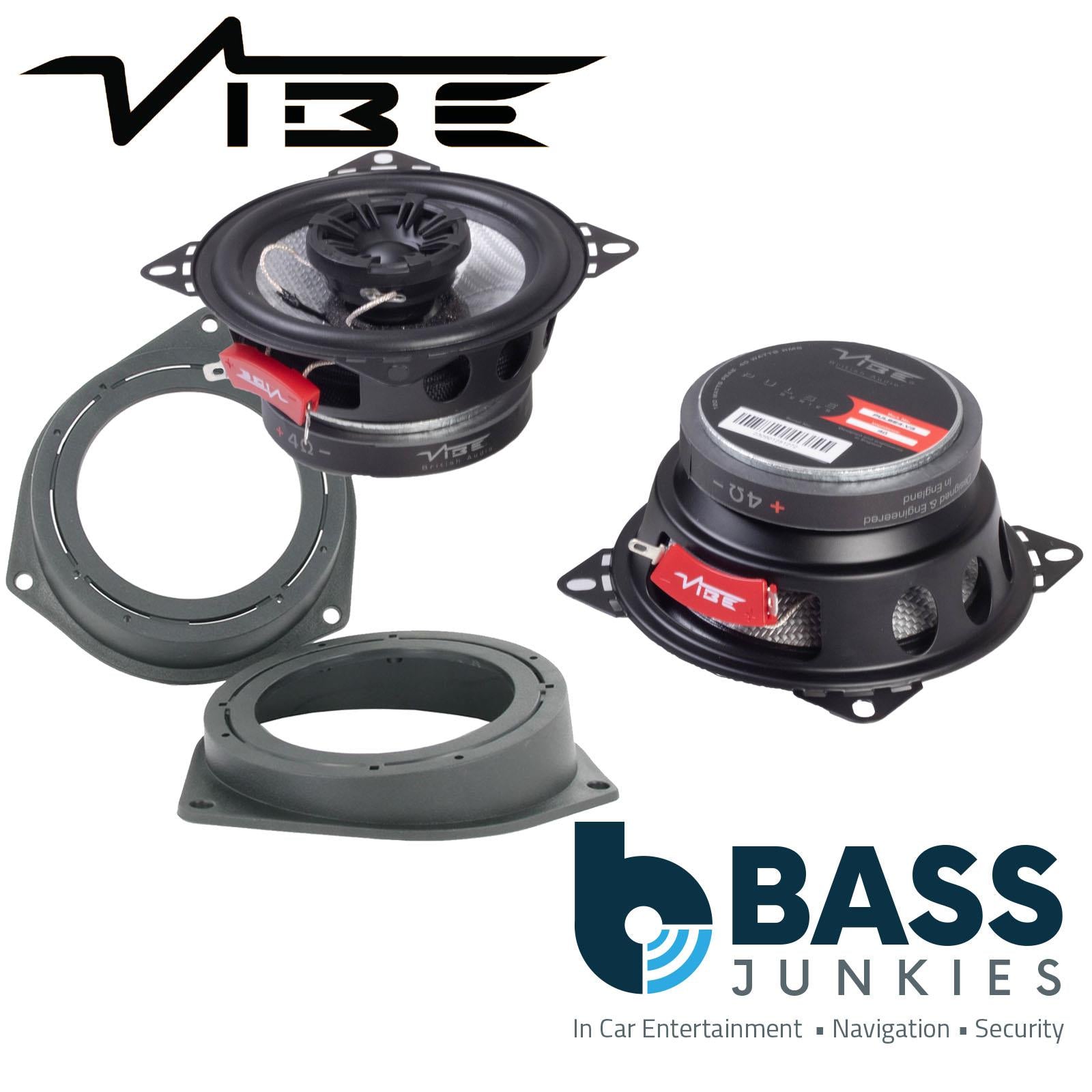 Vive PULSE4 100mm/10cm/4" 2-Way Coaxial Car speakers (Per Pair Max 240|80 watts RMS) Fits Vauxhall Astra 2005-10 | Corsa 06-14