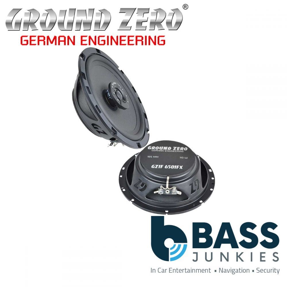 Ground Zero GZIF 6501FX - 6.5" Inch 16.5cm 110 Watts 2-Way 4 Ohm Coaxial Car Speakers