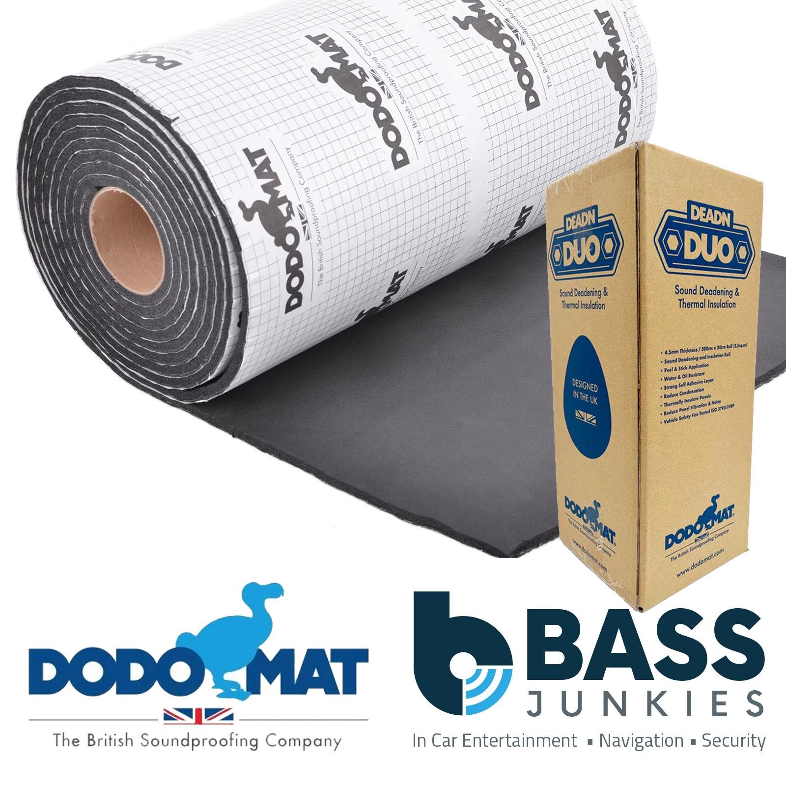 DODO DEADN DUO - 4.5mm 5m Roll (2.5sq.m) Sound Deadening Foam Underlay Mat