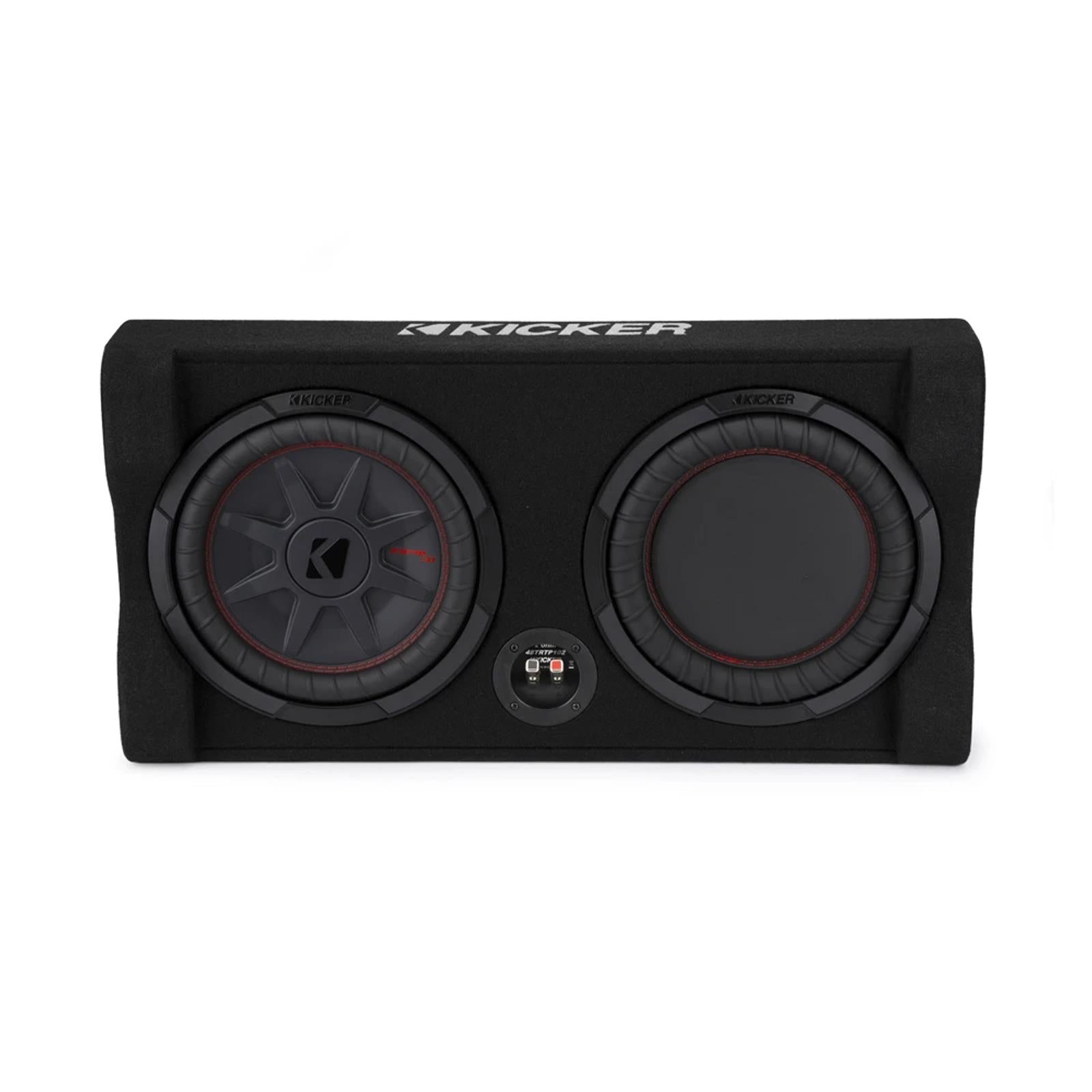 Kicker 48TRTP102 - 800 Watts 10" CompRT Down Firing Car Sub Subwoofer Enclosure 2 Ohm
