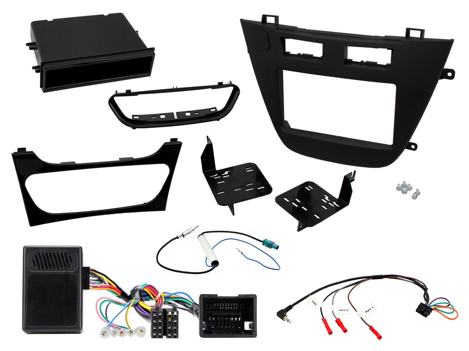 Connects2 CTKVX40 - Vauxhall Insignia 2008 - 2013 Single or Double Din Fascia & Steering Wheel Interface Installation Kit