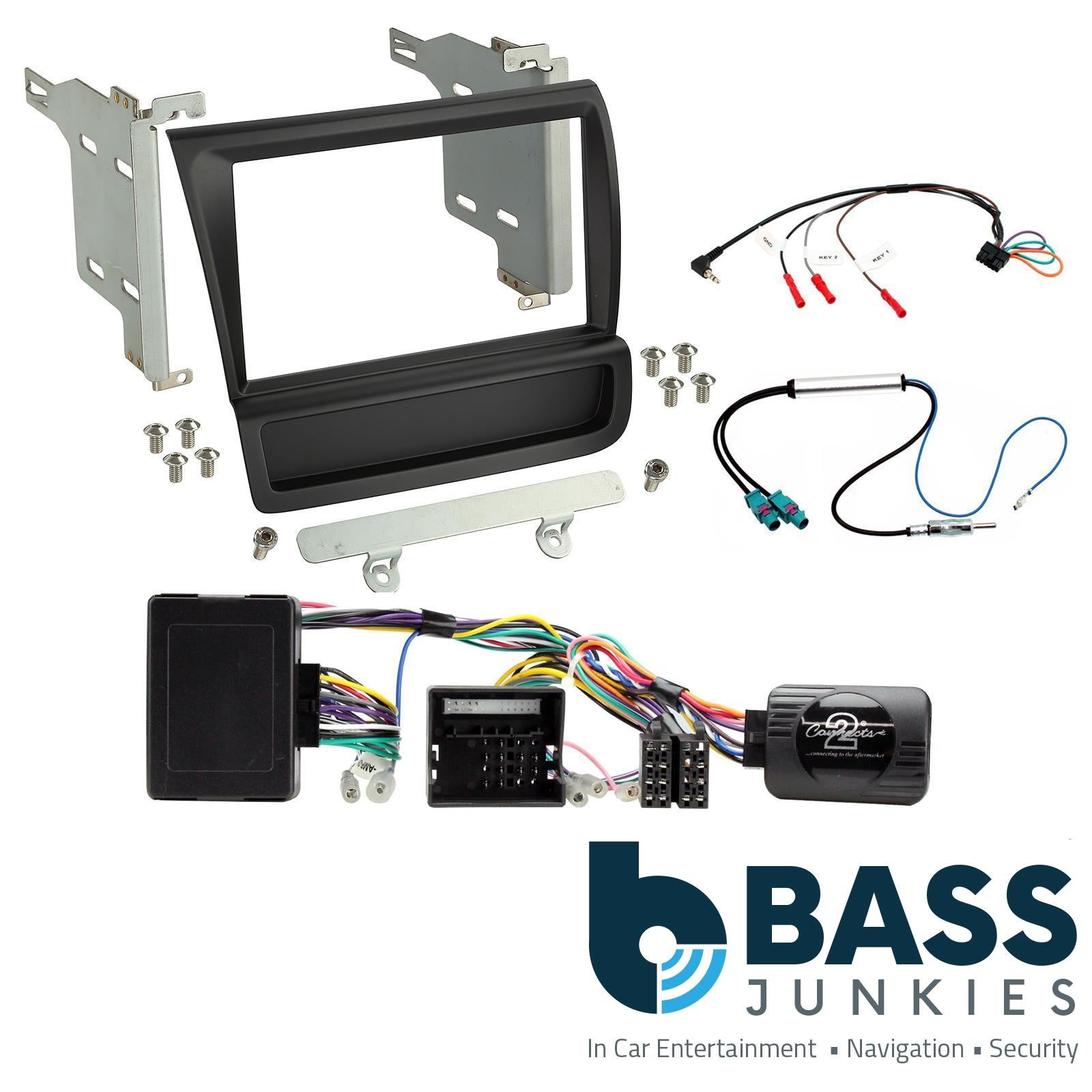 Connects2 Double Din Stereo fitting kit for LHD (left had drive) Audi R8 2007-2015 Vehicle Specific Stereo Screen Steering Controls Fitting Kit
