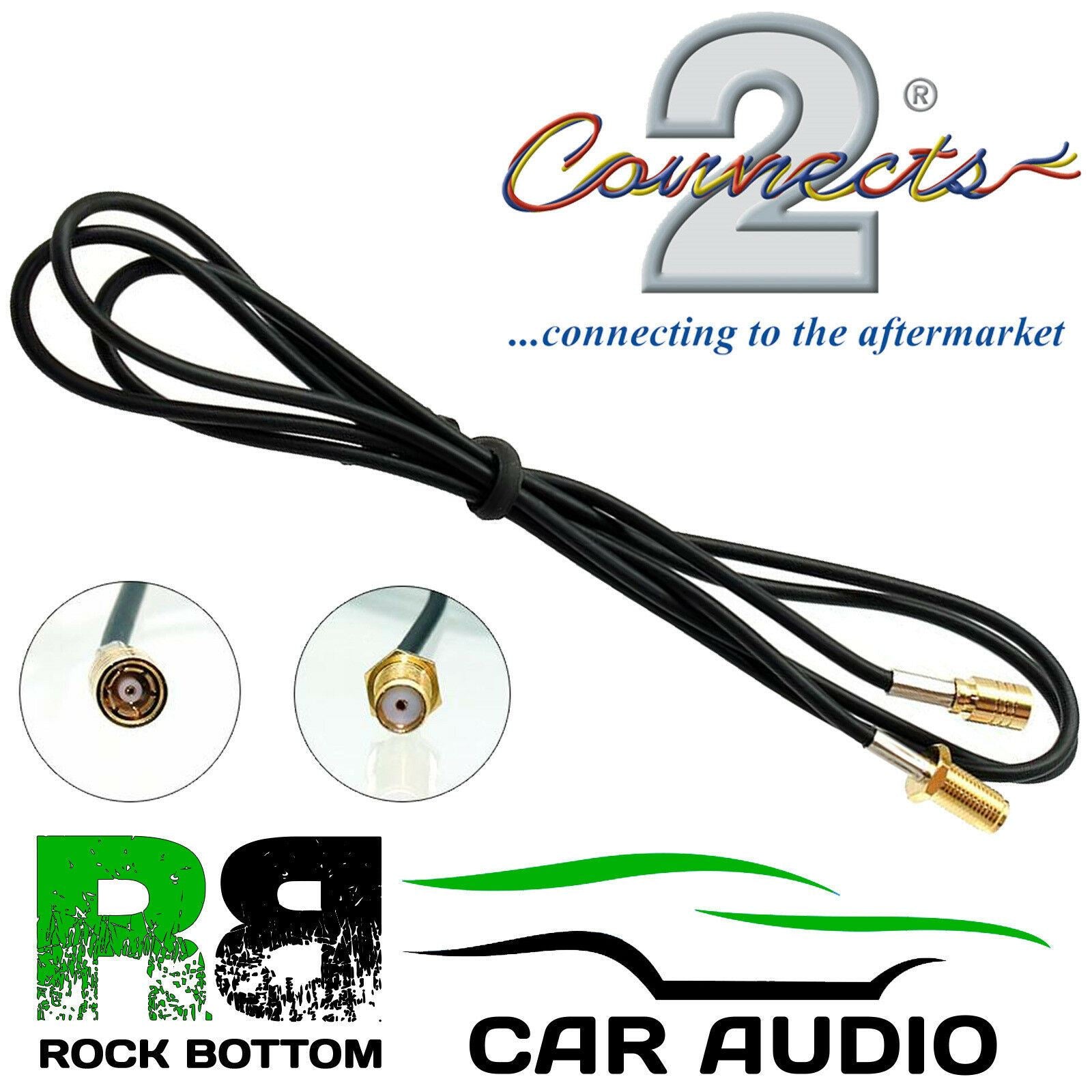 Connects2 CT27AA124 - DAB 1 Meter Extension SMA Female-SMB Female Car Stereo Aerial Adaptor