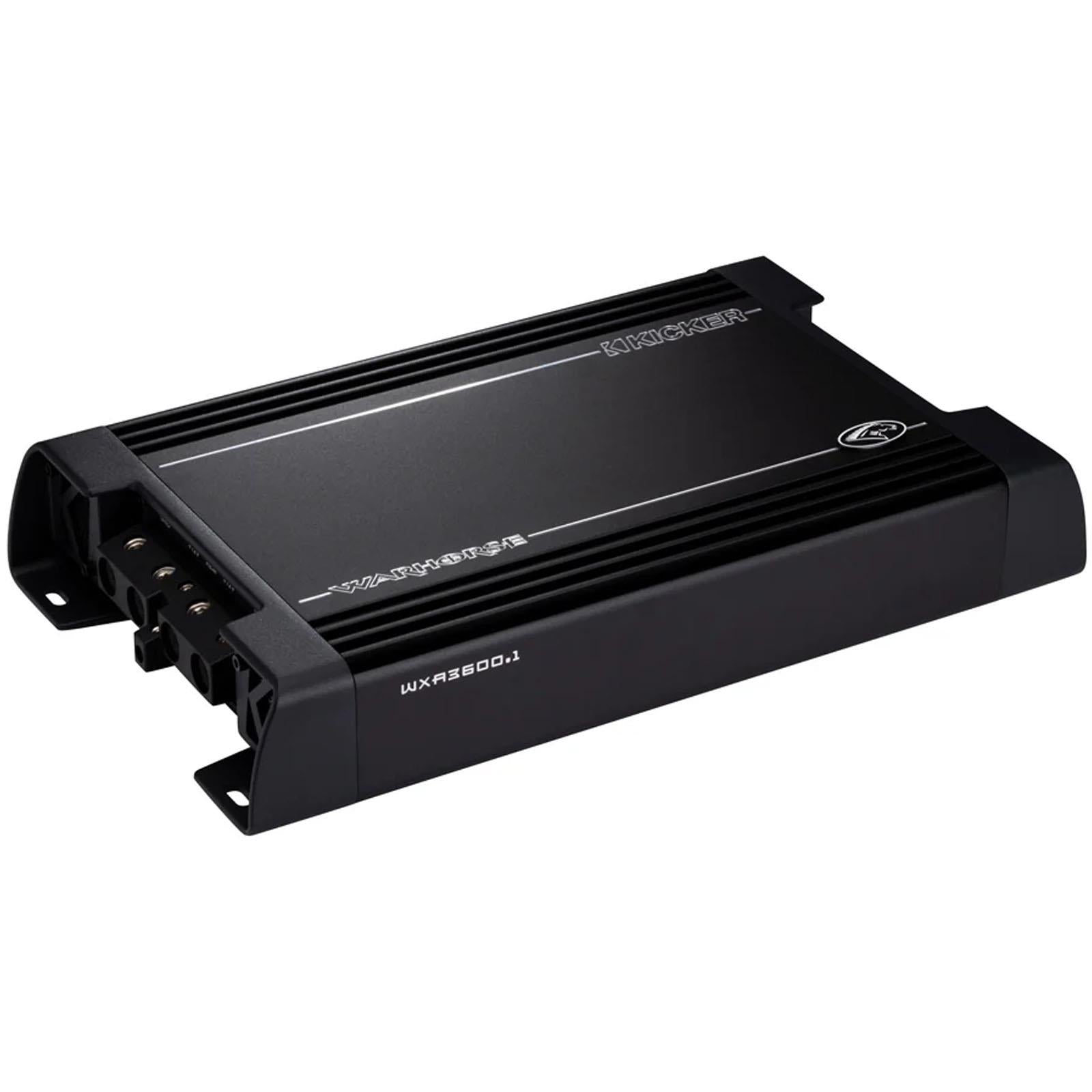 Kicker 49WXA3600.1 - Warhorse 3600W 1 Ohm Class-D Monoblock Car Amp Amplifier