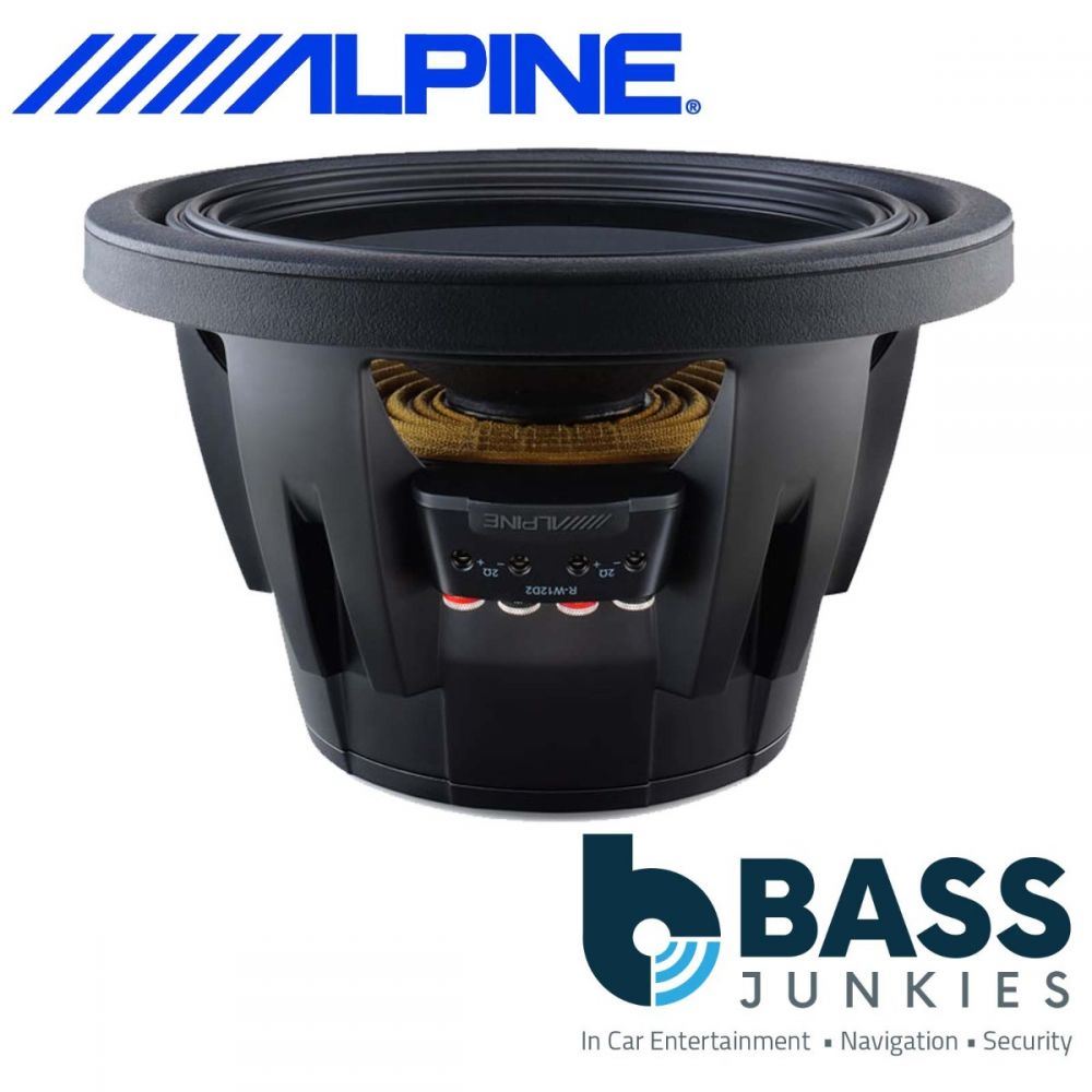 Alpine R-W12D2 - 2250 Watts R-Series 12" Dual 2 Ohm Voice Coil Car Sub Subwoofer