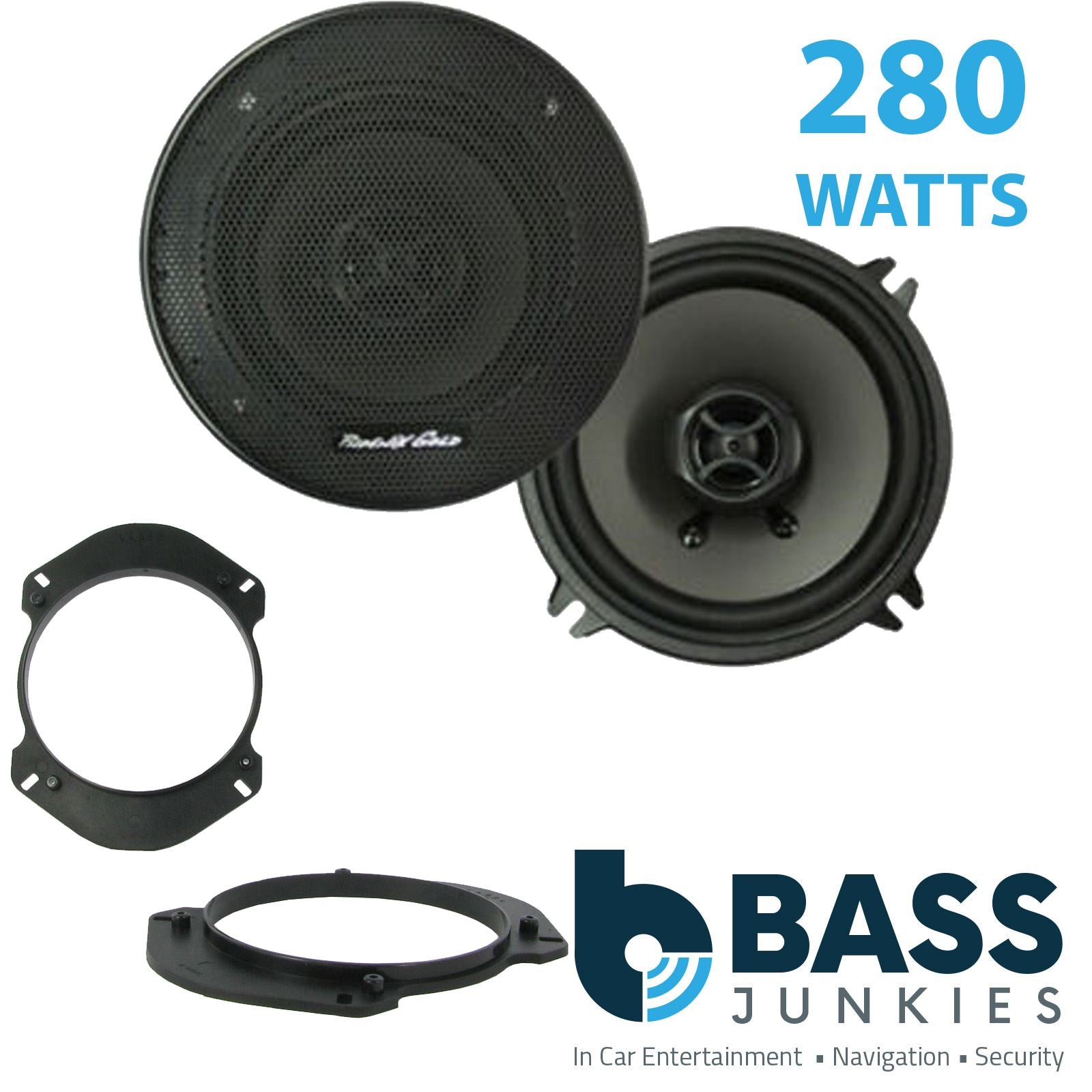 Phoenix Gold Z5CX 2-Way 130mm/13cm/5.25" Coaxial Speakers (Per Pair 280 Watts) Fits Alfa Romeo GTV 1994-05 | Spider 94-00