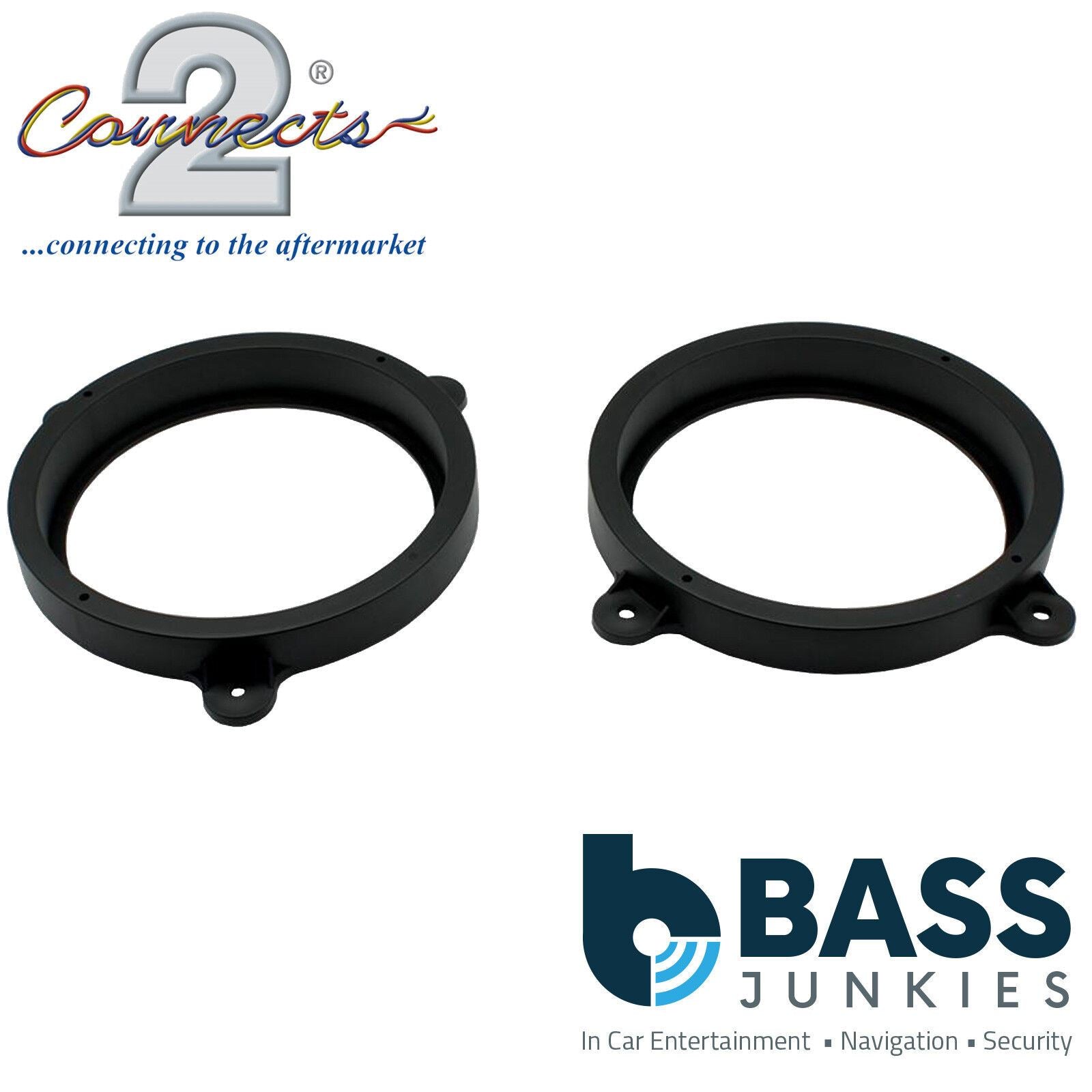 Connects2 CT25SU03 - Subaru Legacy & Outback 165mm 6.5" Front Door Car Speaker Adapter Brackets